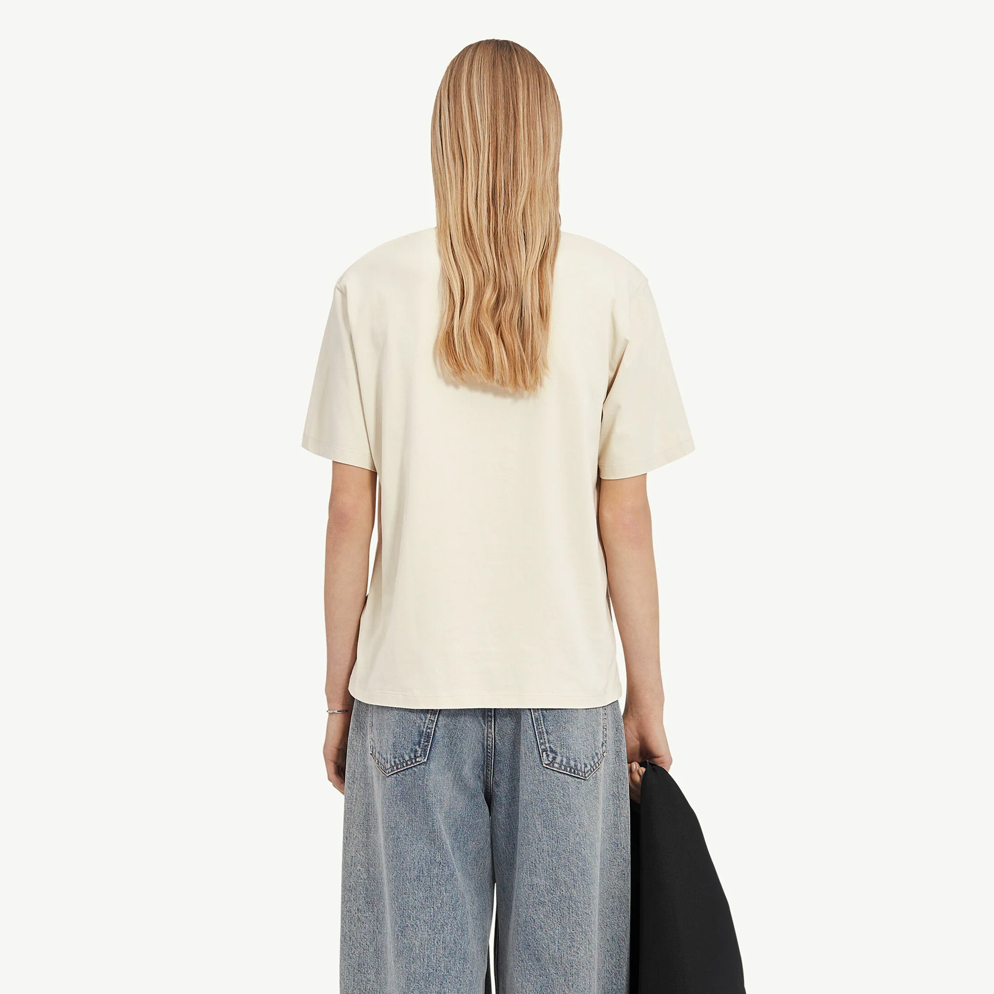 MM6 Maison Margiela Womens Care Label Print Tee - Image 3