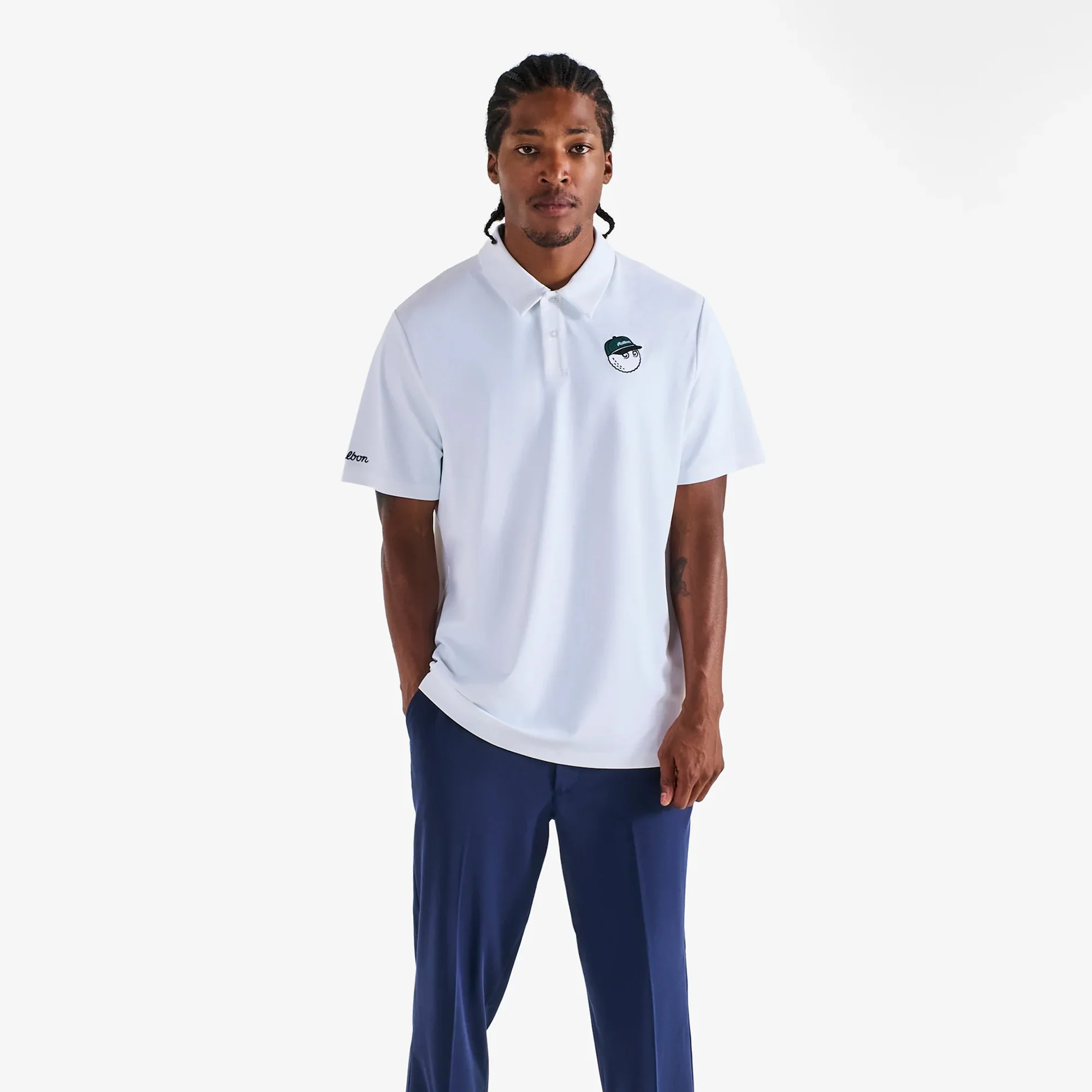 Malbon Golf Mens Fairway Baldwin Polo Shirt - Image 2