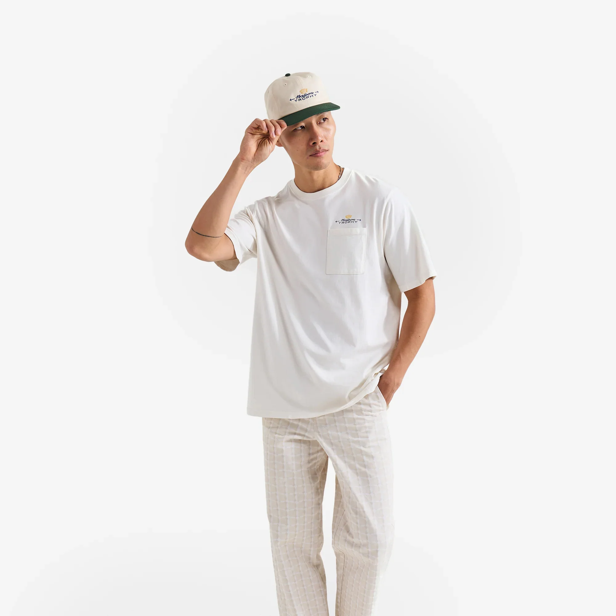 Malbon Golf Mens Trophy Pocket Tee - Image 2