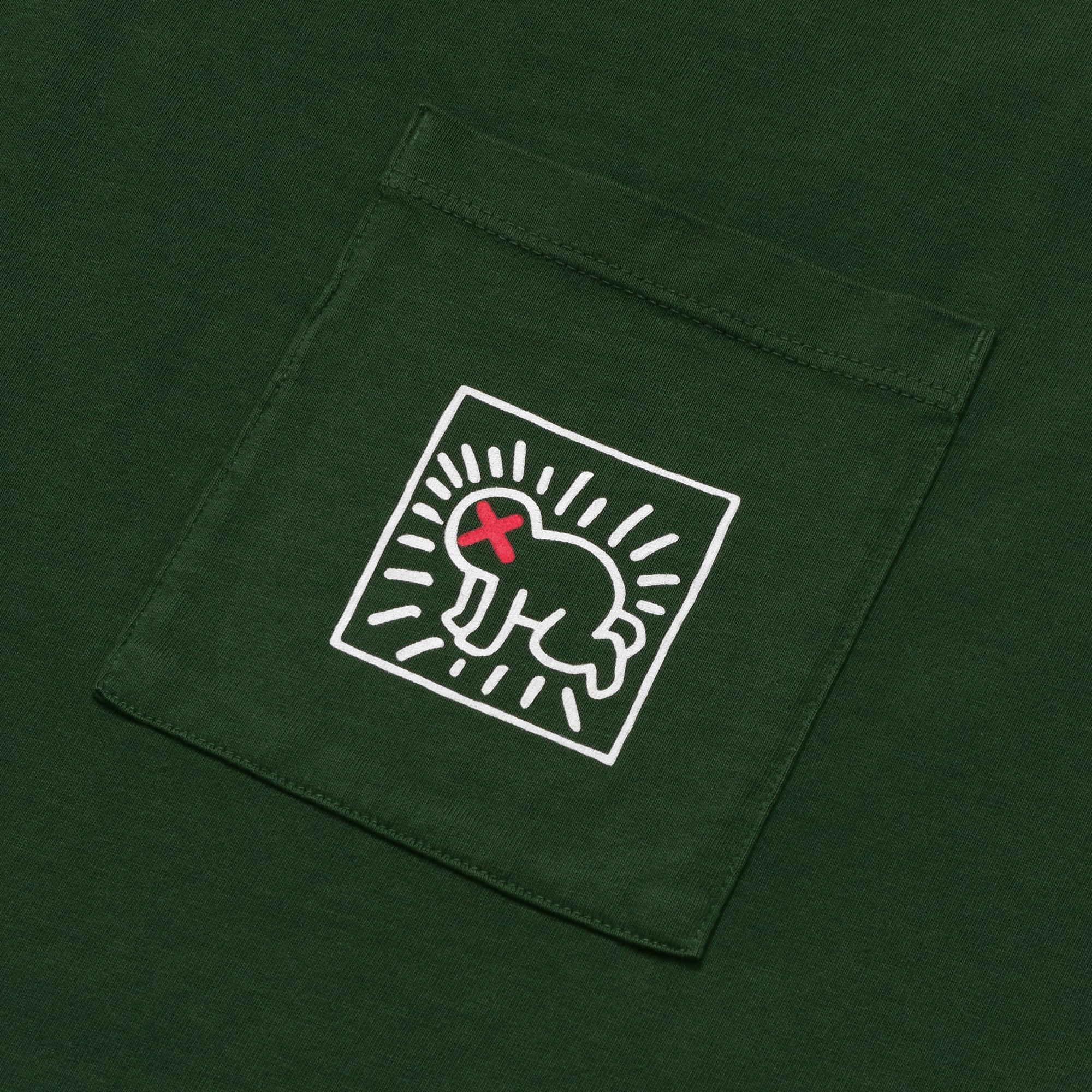 Malbon x Keith Haring Mens Pocket Tee - Image 4