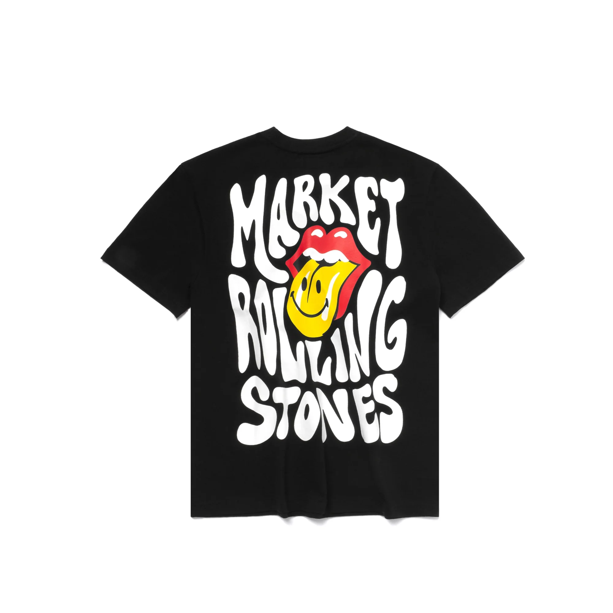 Market Mens Smiley Market Rolling Stones Tee 'Black' - Image 2