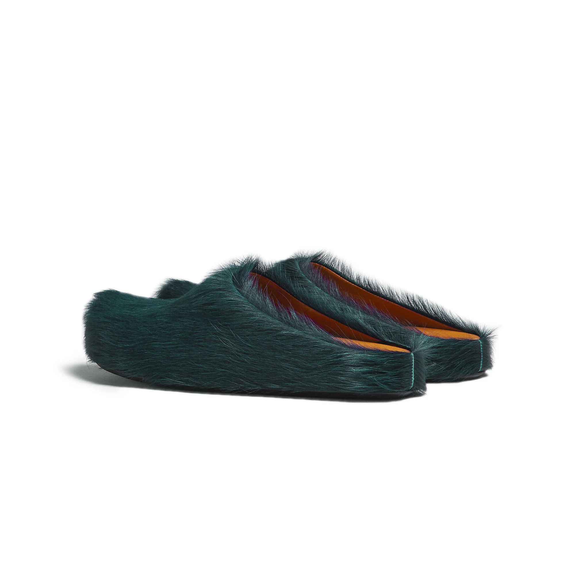 Marni Mens Long Hair Fussbett Sabot Mule - Image 3