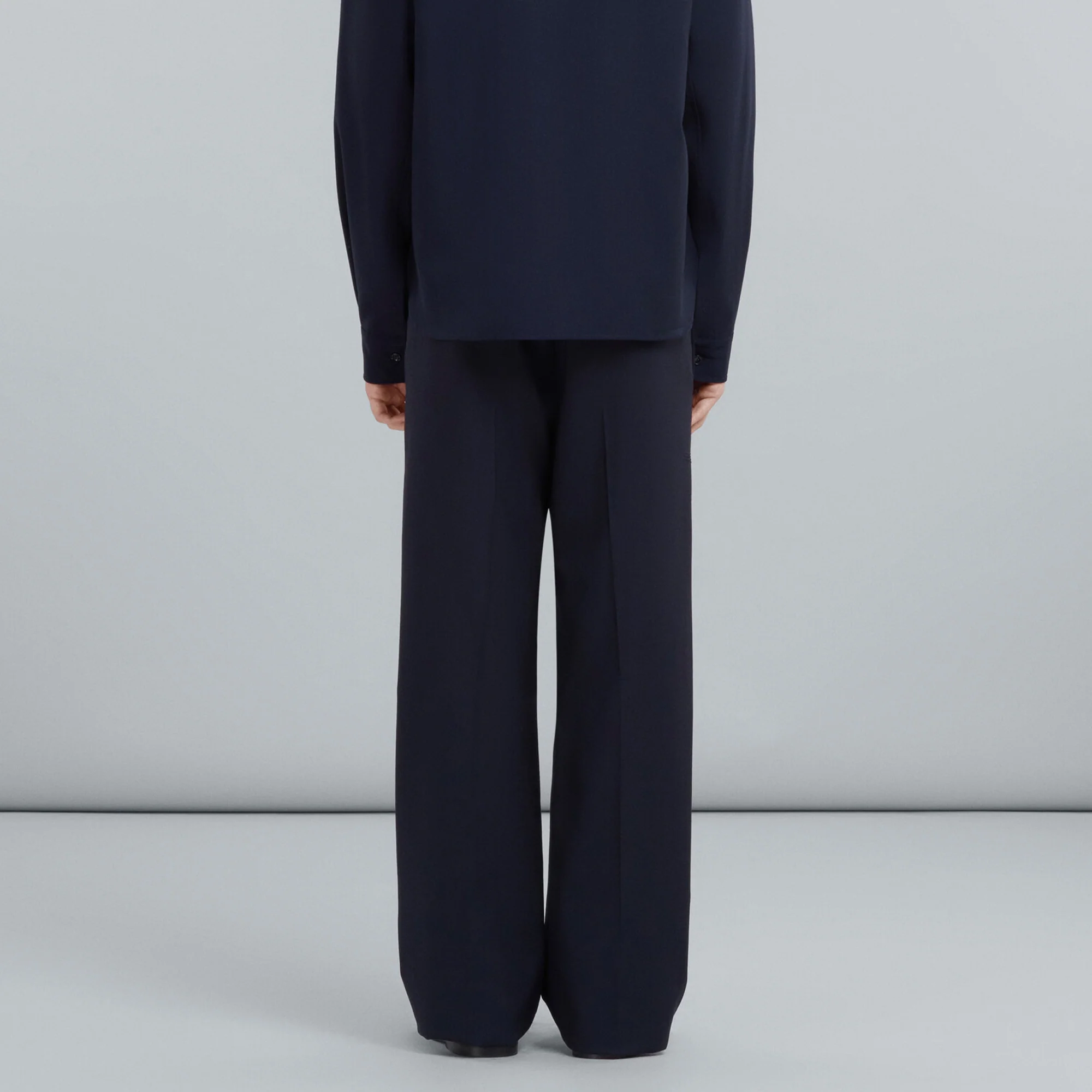 Marni Mens Tropical Wool Trousers - Image 3