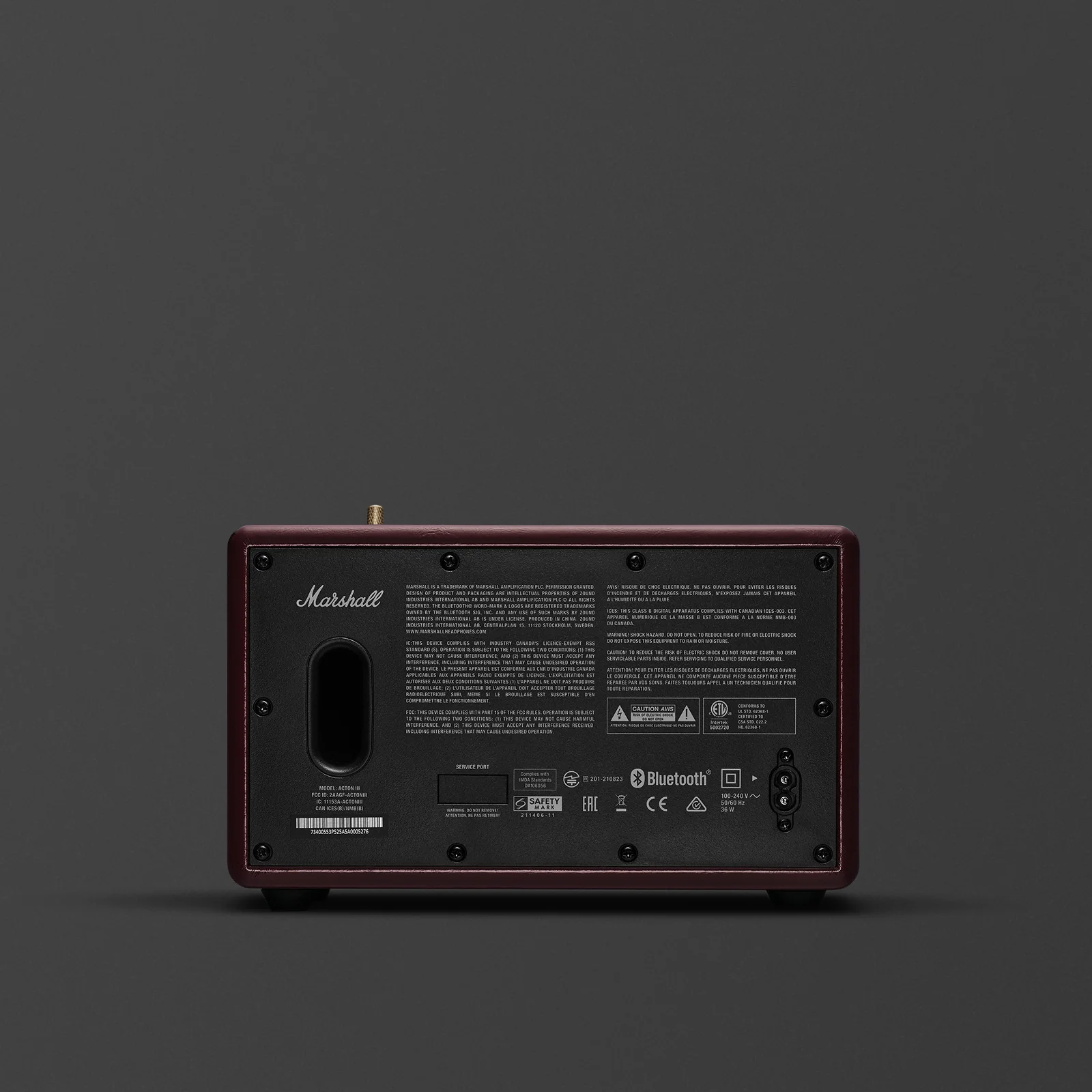 Marshall Acton III Burgundy Speaker - Image 3