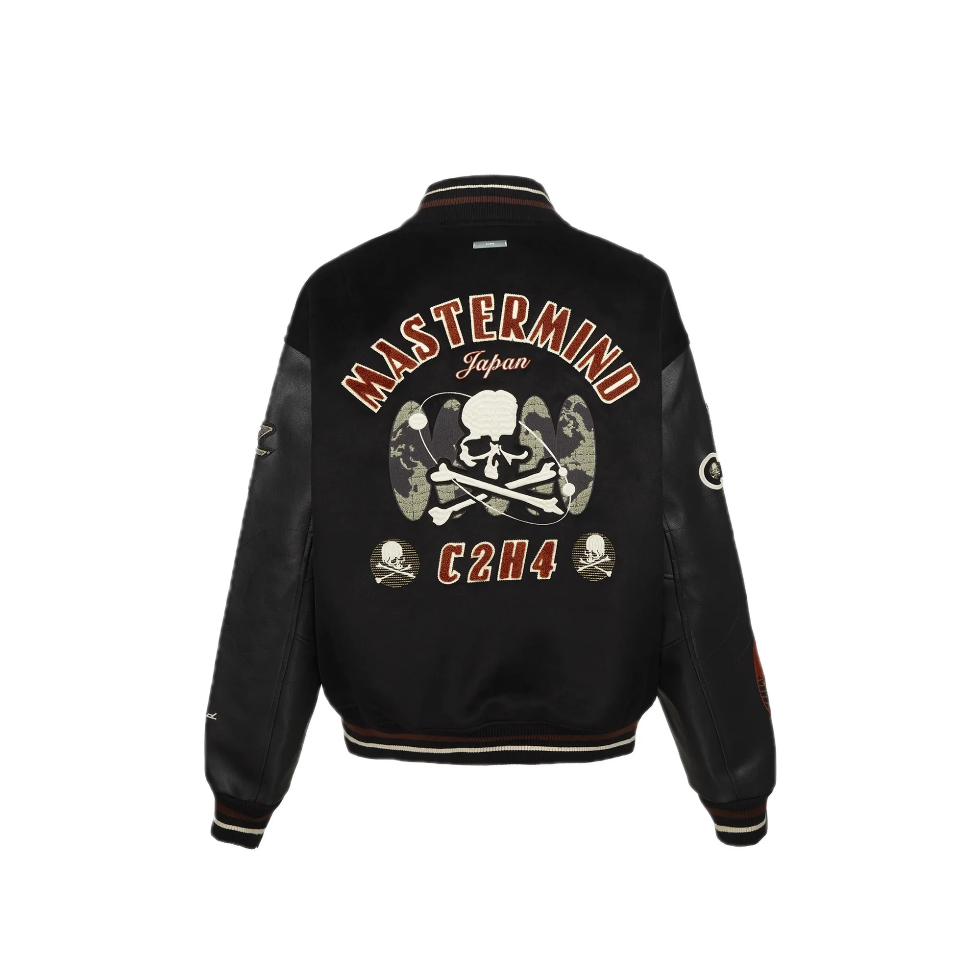 Mastermind JAPAN x C2H4 Mens Curvilinear Varsity Jacket - Image 2