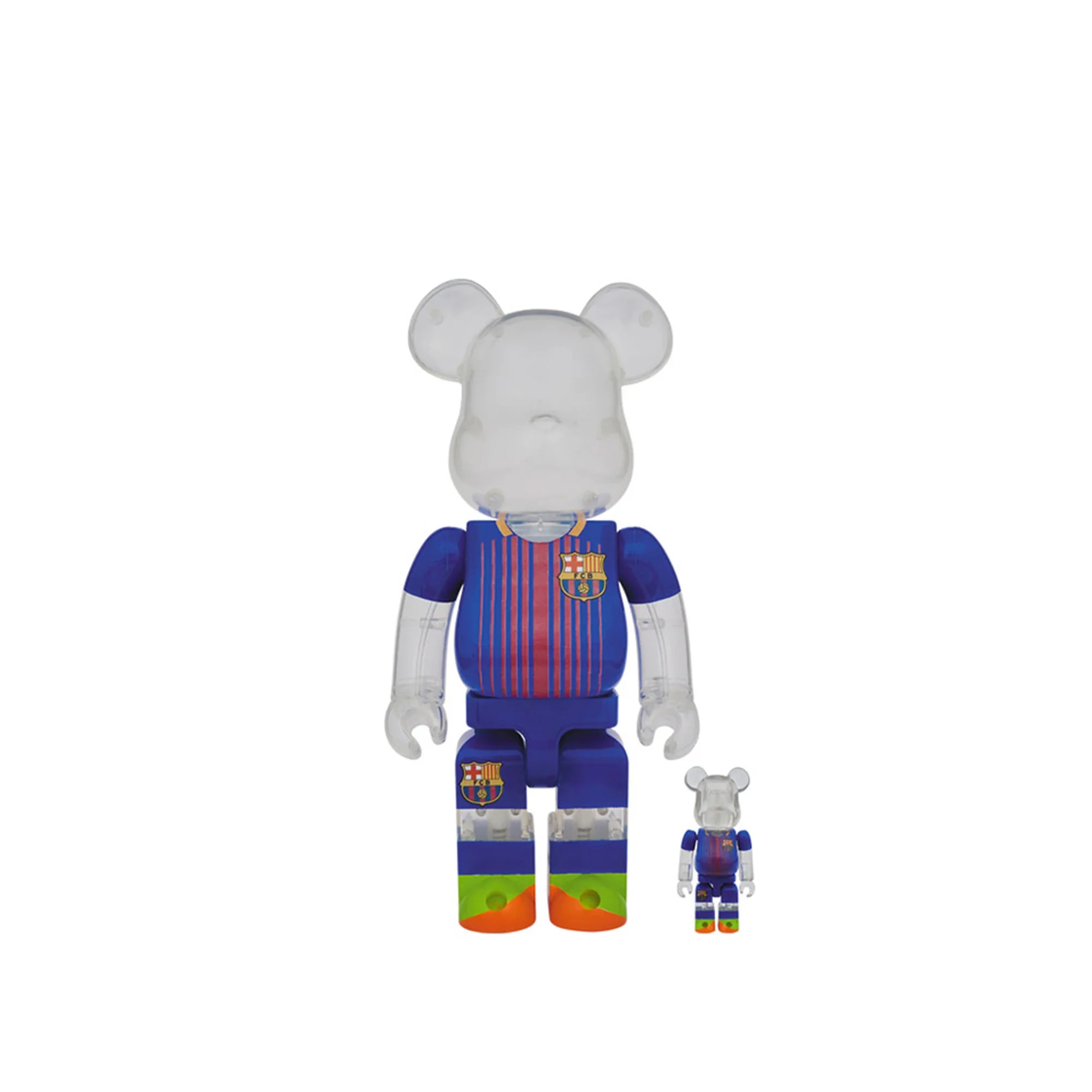 Medicom x F.C. Barcelona Be@rbrick 100% 400%