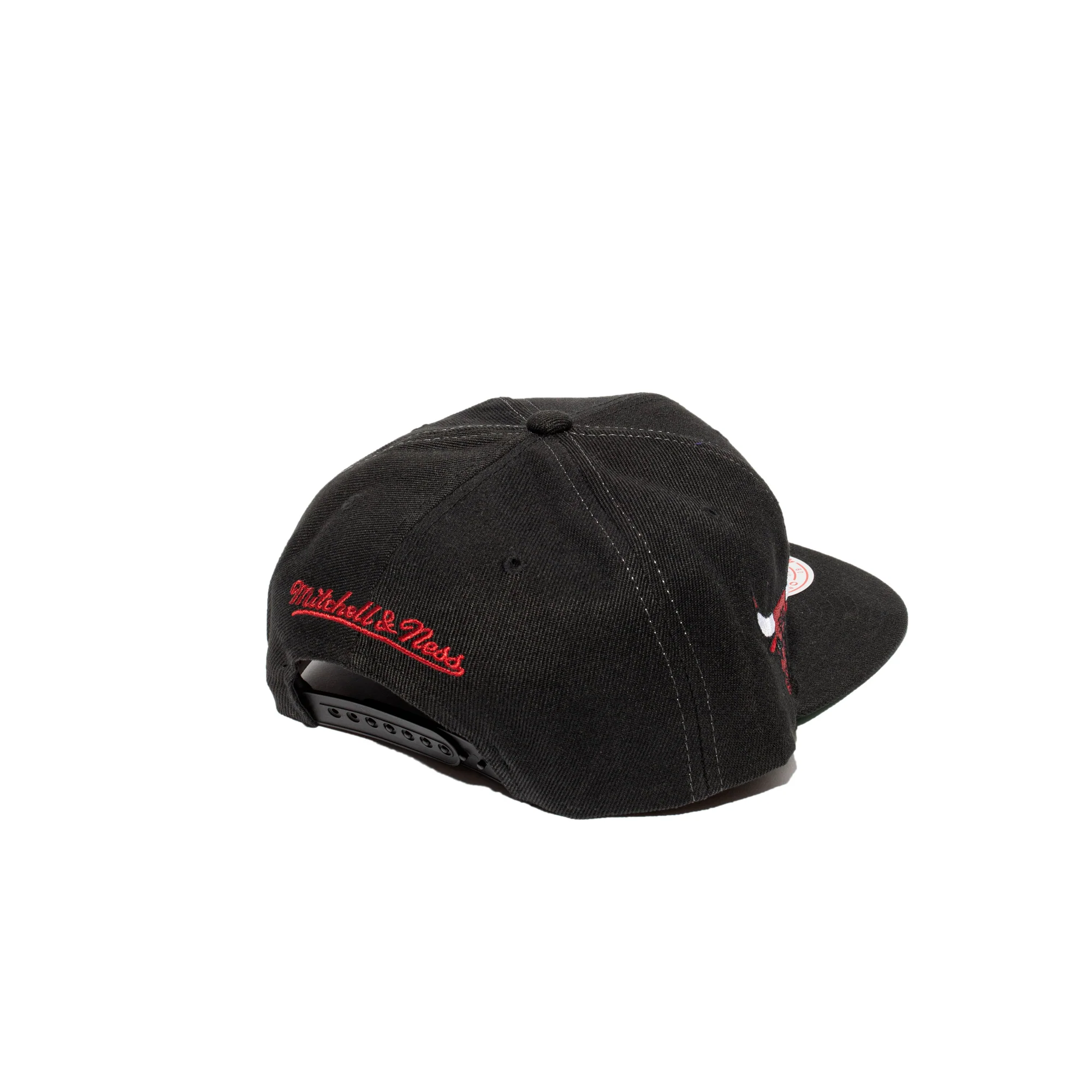 Mitchell & Ness Chicago Bulls Grid Snapback 'Black' - Image 2