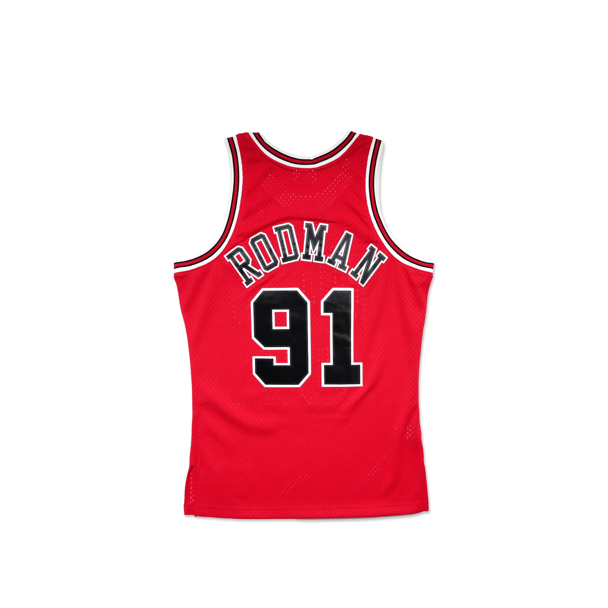 Mitchell & Ness Men's Dennis Rodman Replica Jersey - Red - Image 2