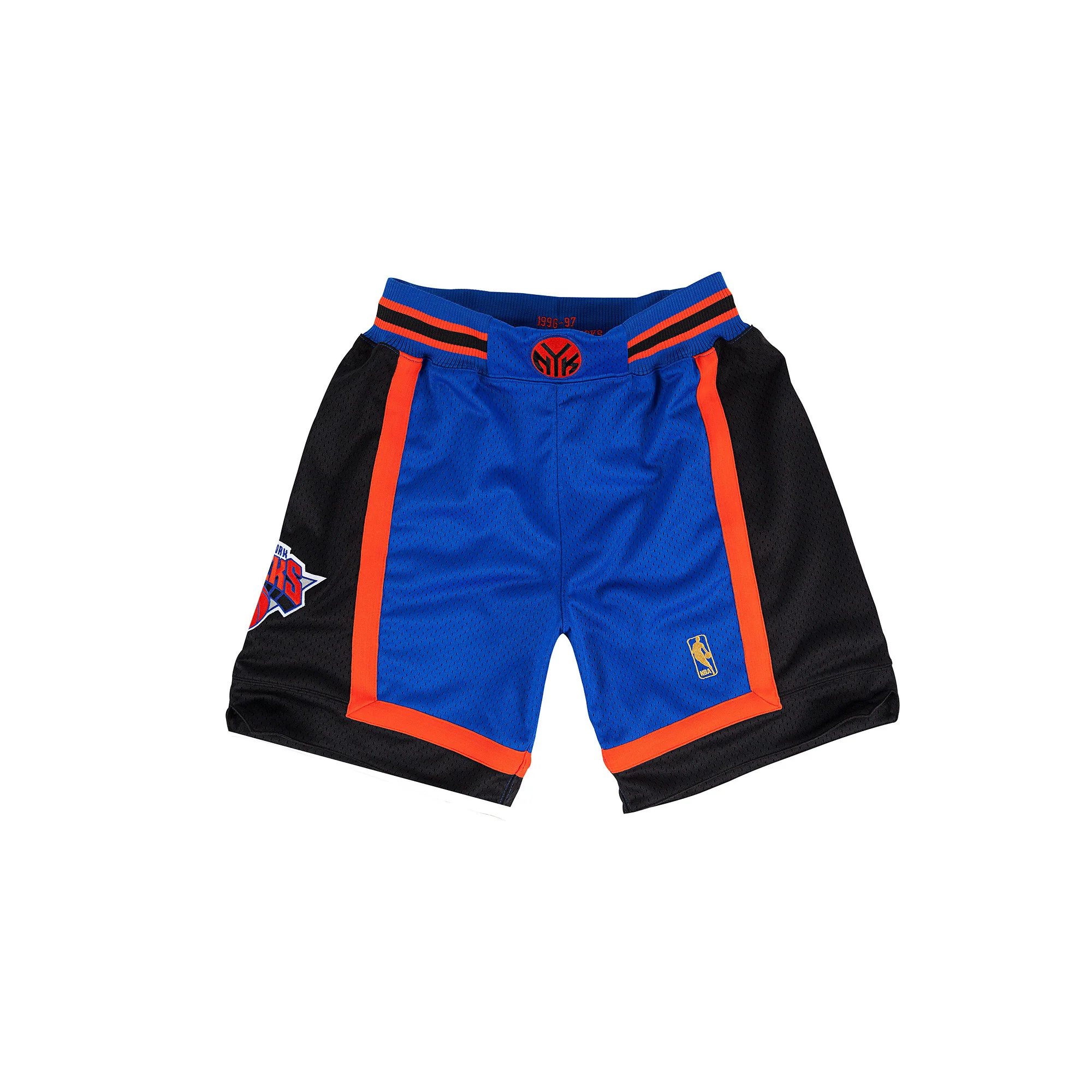 Mitchell & Ness Men's New York Knicks Authentic Basketball Shorts- Blue
