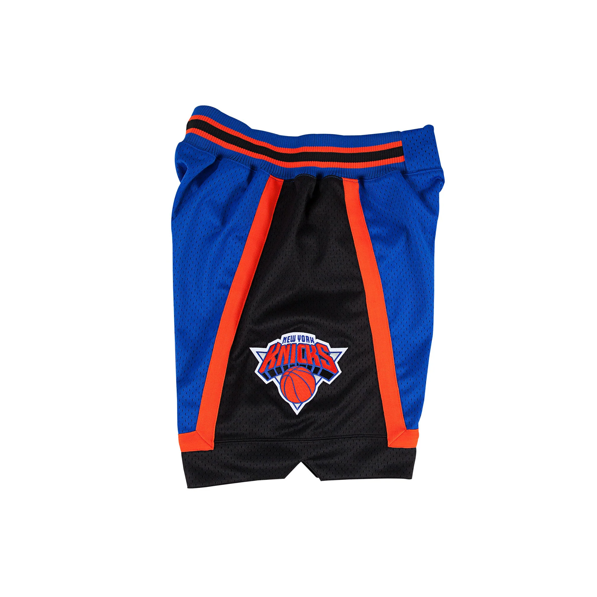 Mitchell & Ness Men's New York Knicks Authentic Basketball Shorts- Blue - Image 2