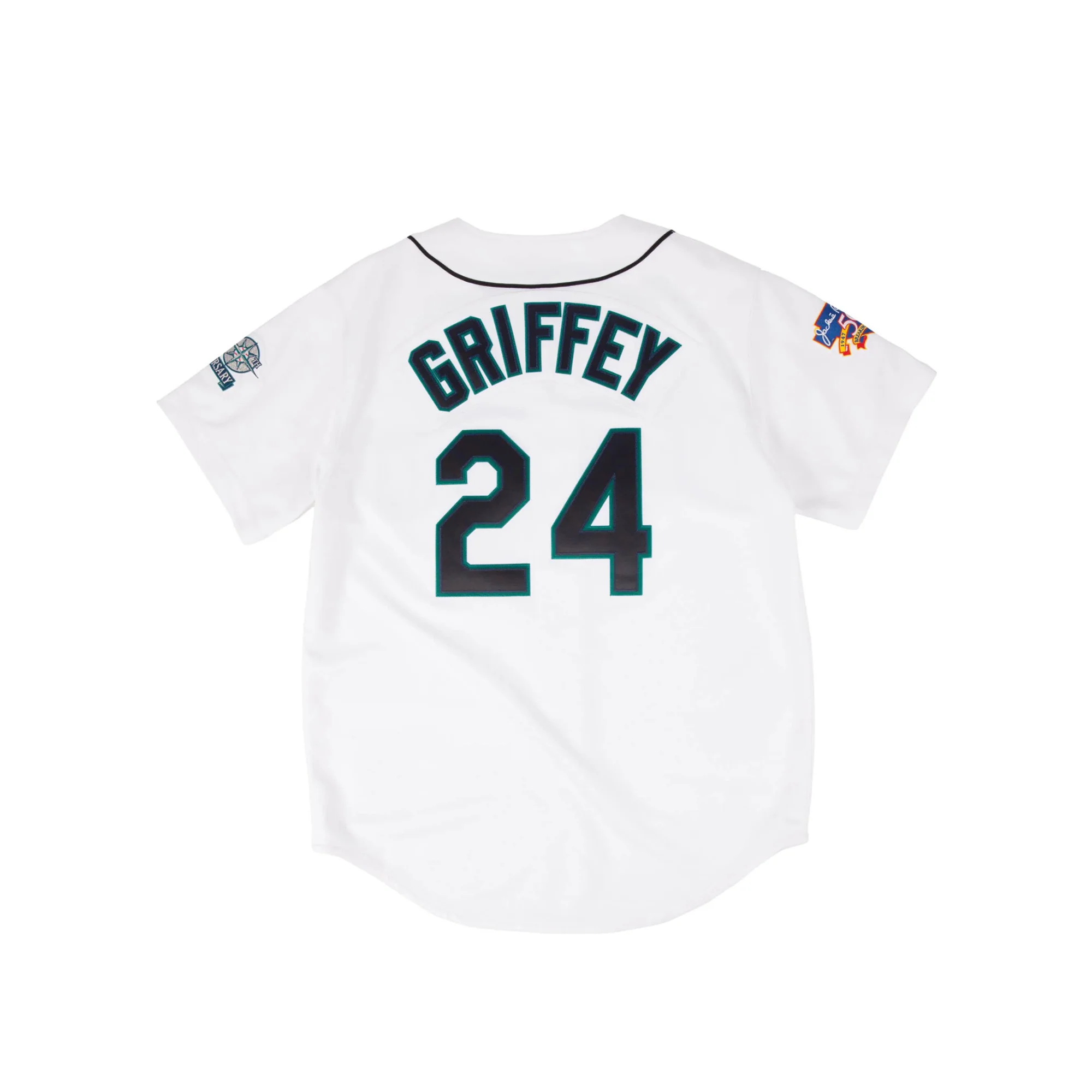 Mitchell & Ness Mens Seattle Mariners Ken Griffey Jr. Authentic Jersey 'White' - Image 2