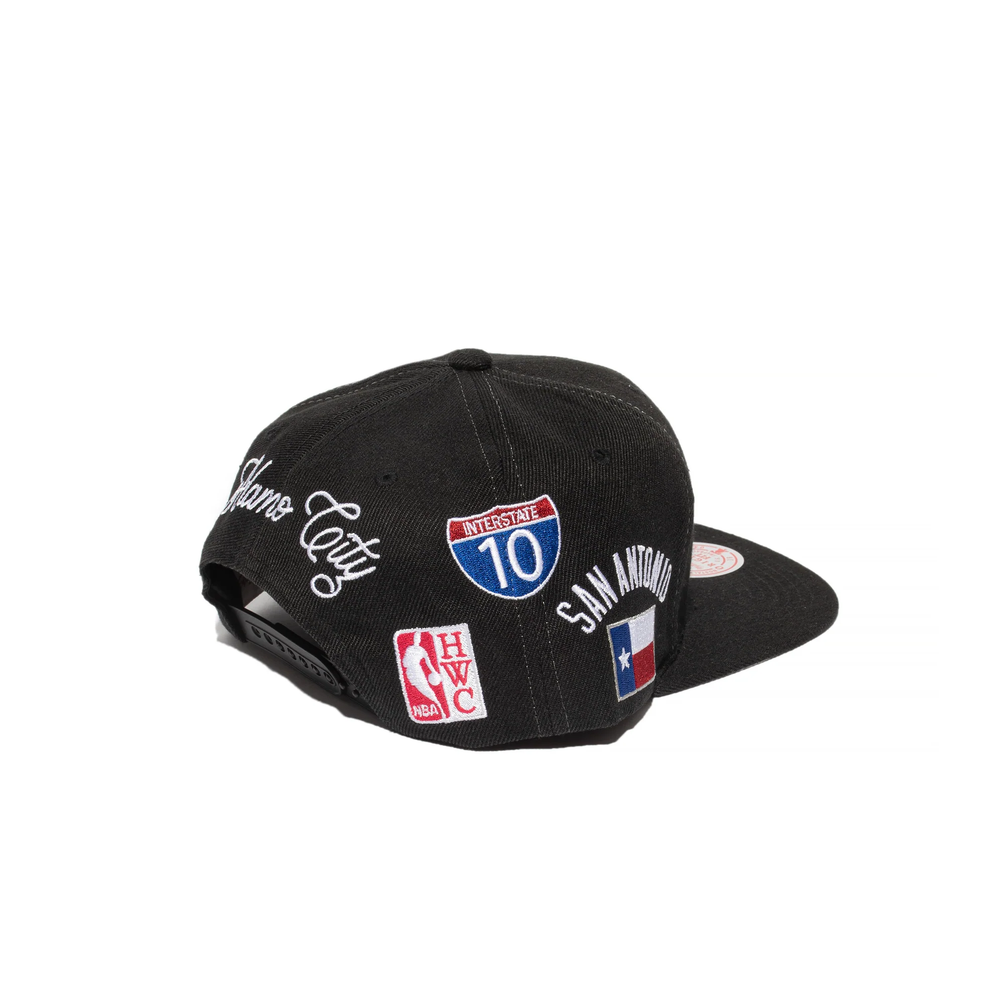 Mitchell & Ness San Antonio Spurs Hyperlocal Snapback HWC 'Black' - Image 2