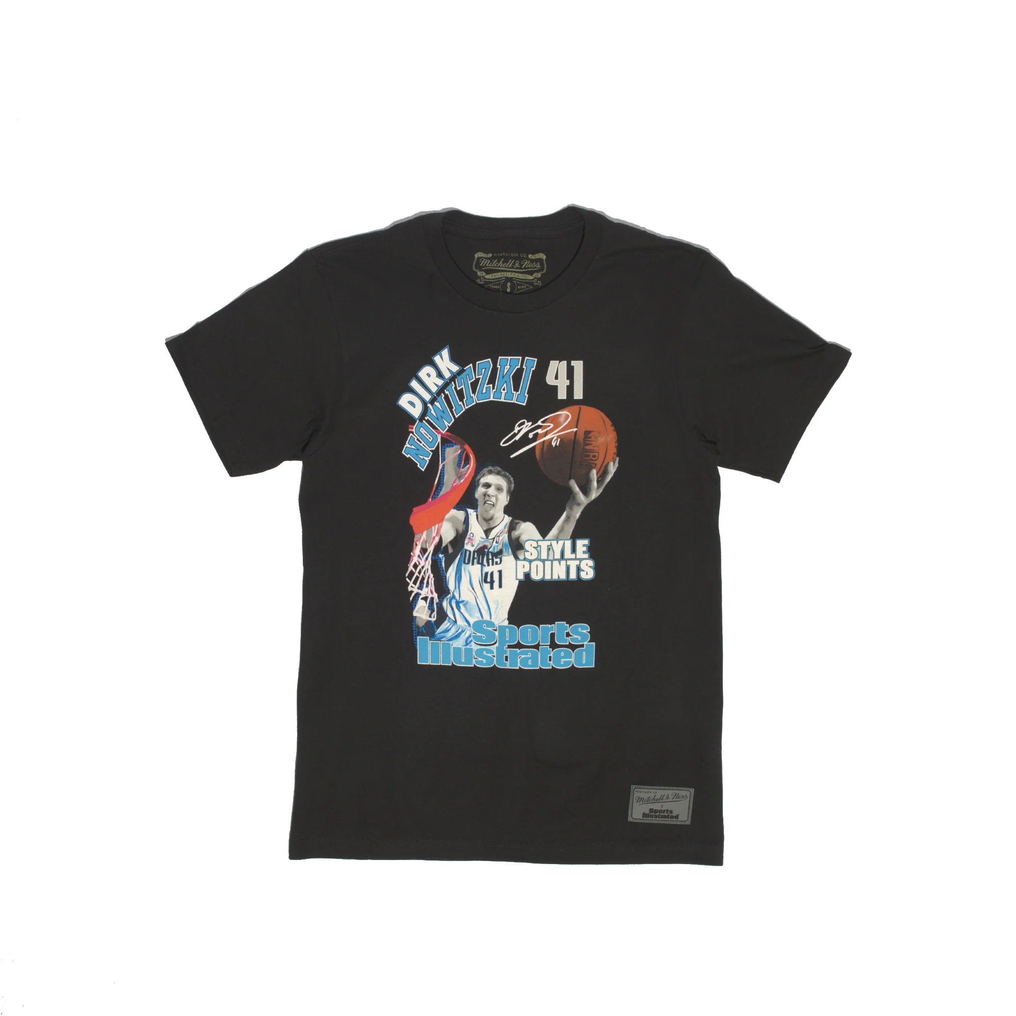 Mitchell & Ness Dallas Mavericks Dirk Nowitzki SI Photo Tee 'Black'