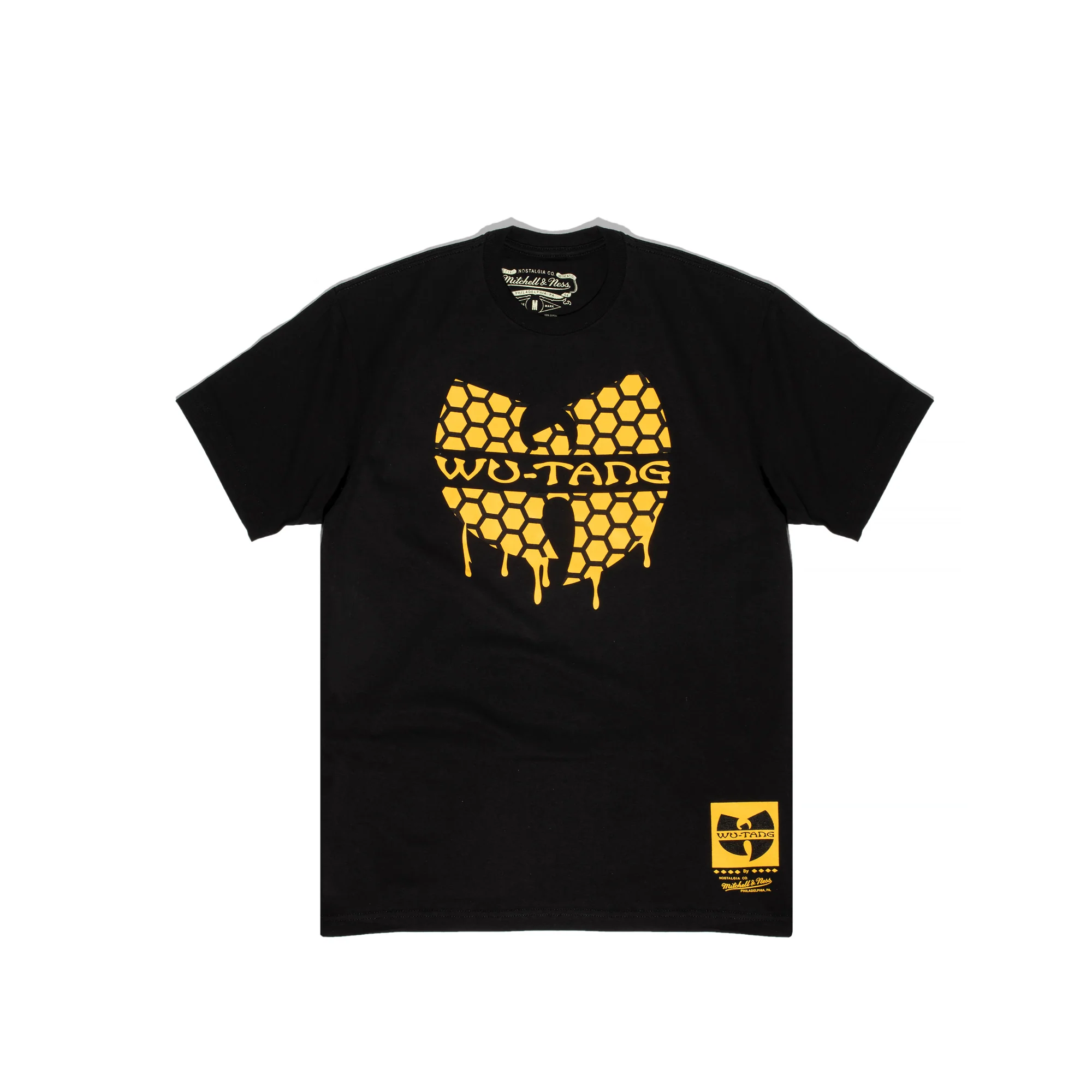 Mitchell & Ness x Extra Butter x Hulu Mens Wu Tang Honeycomb Tee 'Black'