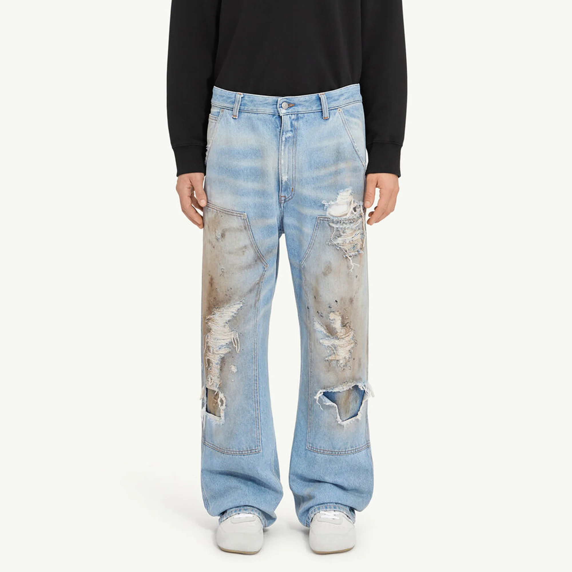MM6 Maison Margiela Mens Distressed Jeans - Image 2
