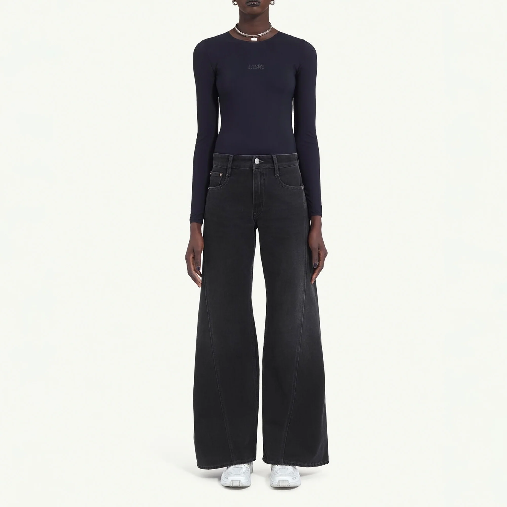 MM6 Maison Margiela Womens 5 Pocket Pants - Image 2
