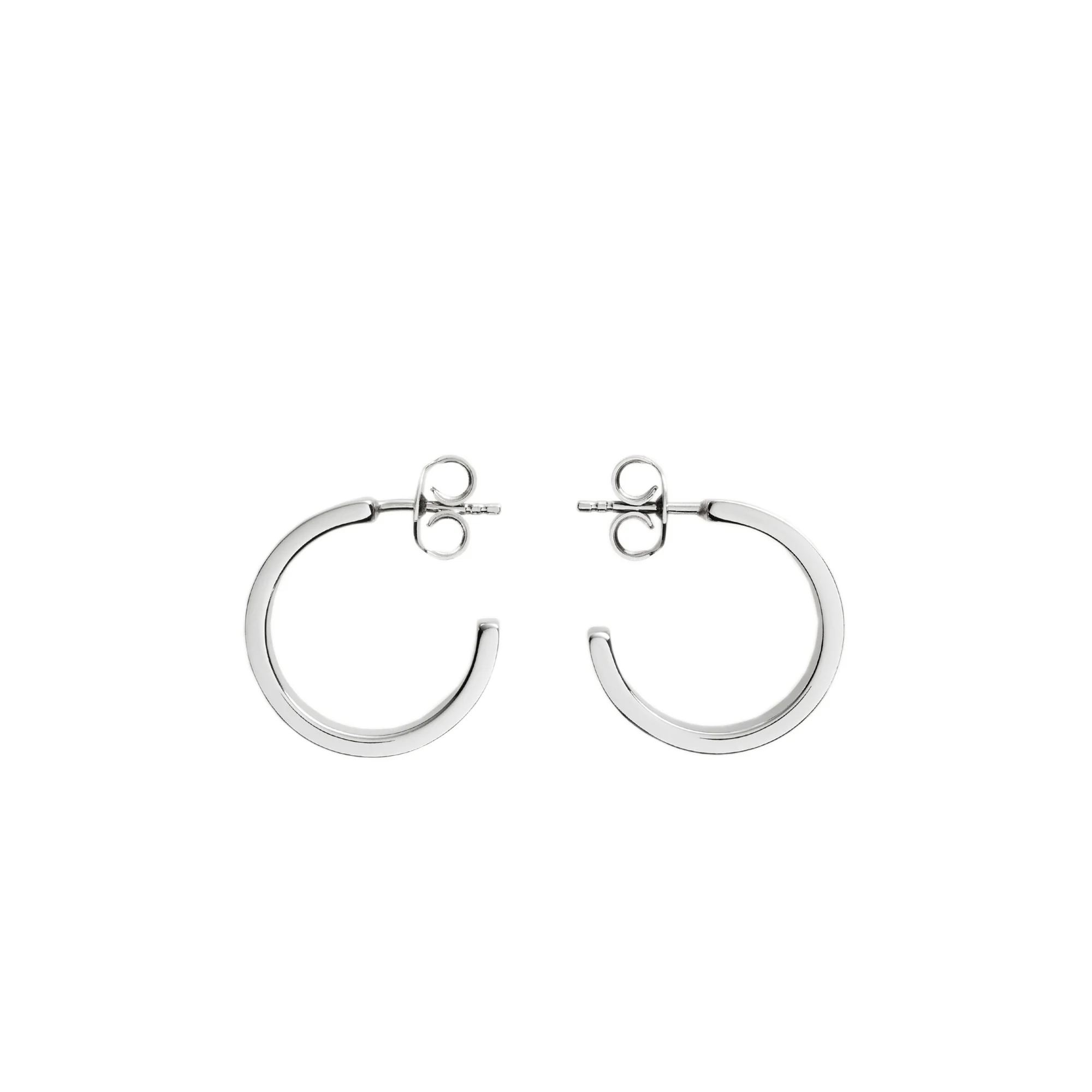 MM6 Maison Margiela Womens Numeric Minimal Signature Hoop Earrings - Image 4