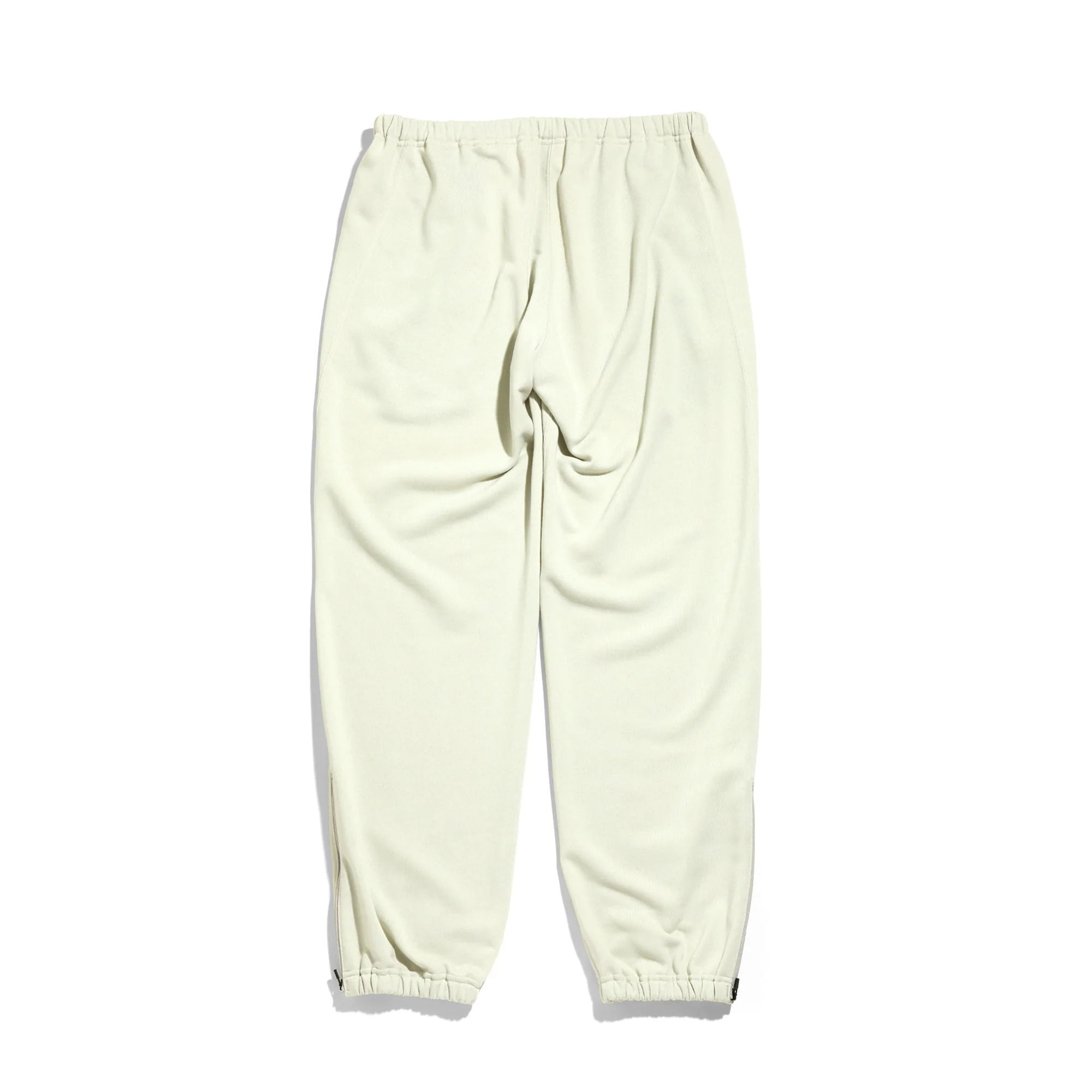 Needles Mens Zipped Sweatpants Beige - Image 2