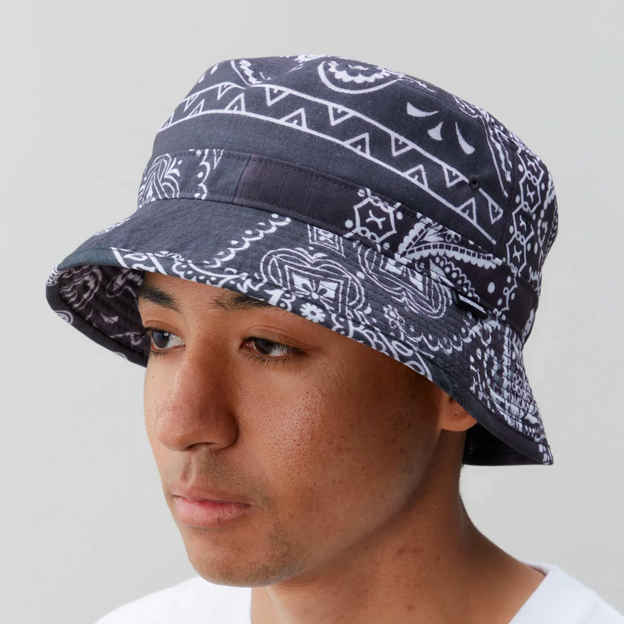 Neighborhood Mens Bandana Chopped E-Hat 'Black' - Image 4