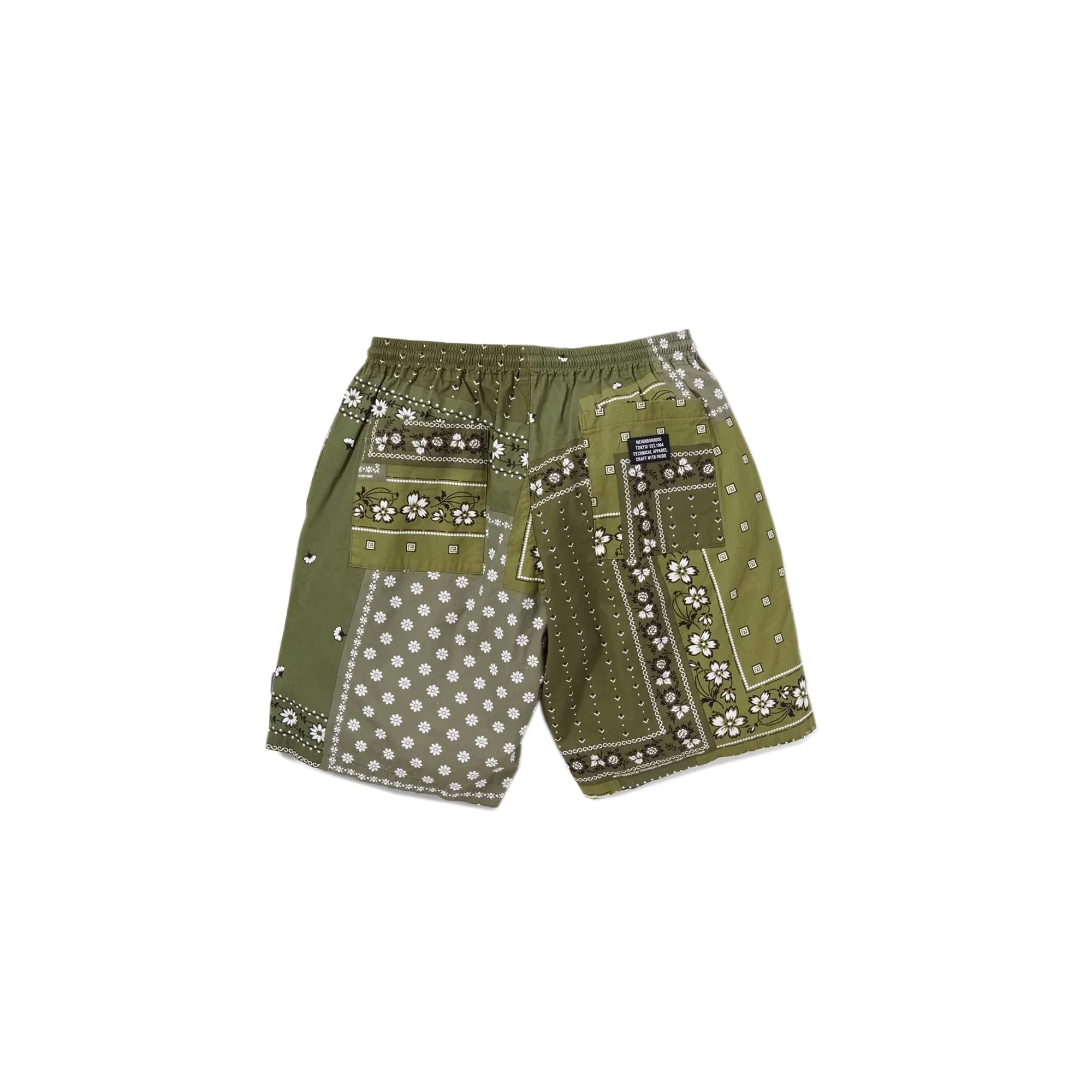 Neighborhood Mens Bandana Chopped Shorts - Image 2