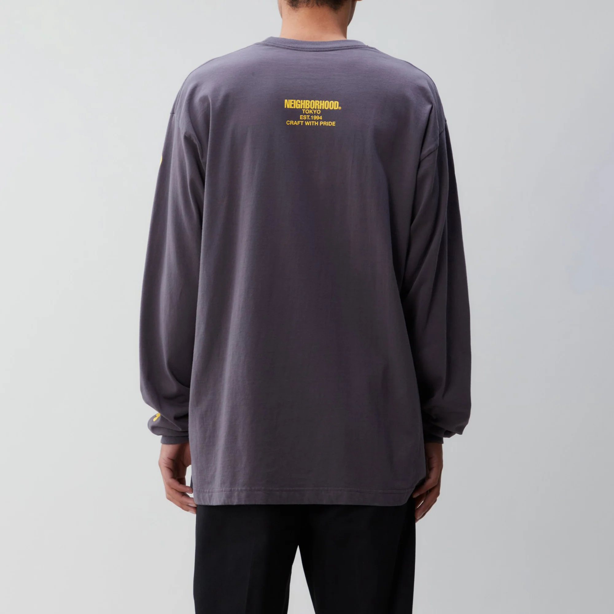 Neighborhood Mens Bones / C-Tee LS 'Gray' - Image 3