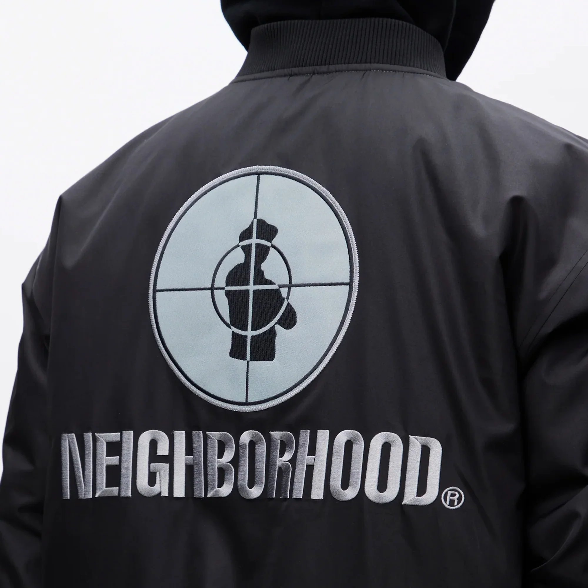Neighborhood x Public Enemy x Majestic Mens Baseball Jacket - Image 4