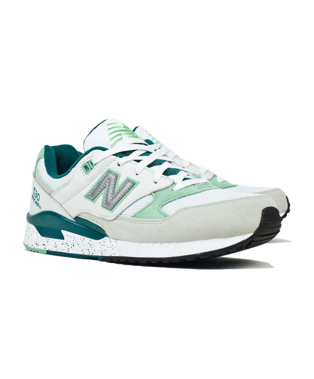 New Balance 530 90s Running Leather - Grey/Juniper - Image 2