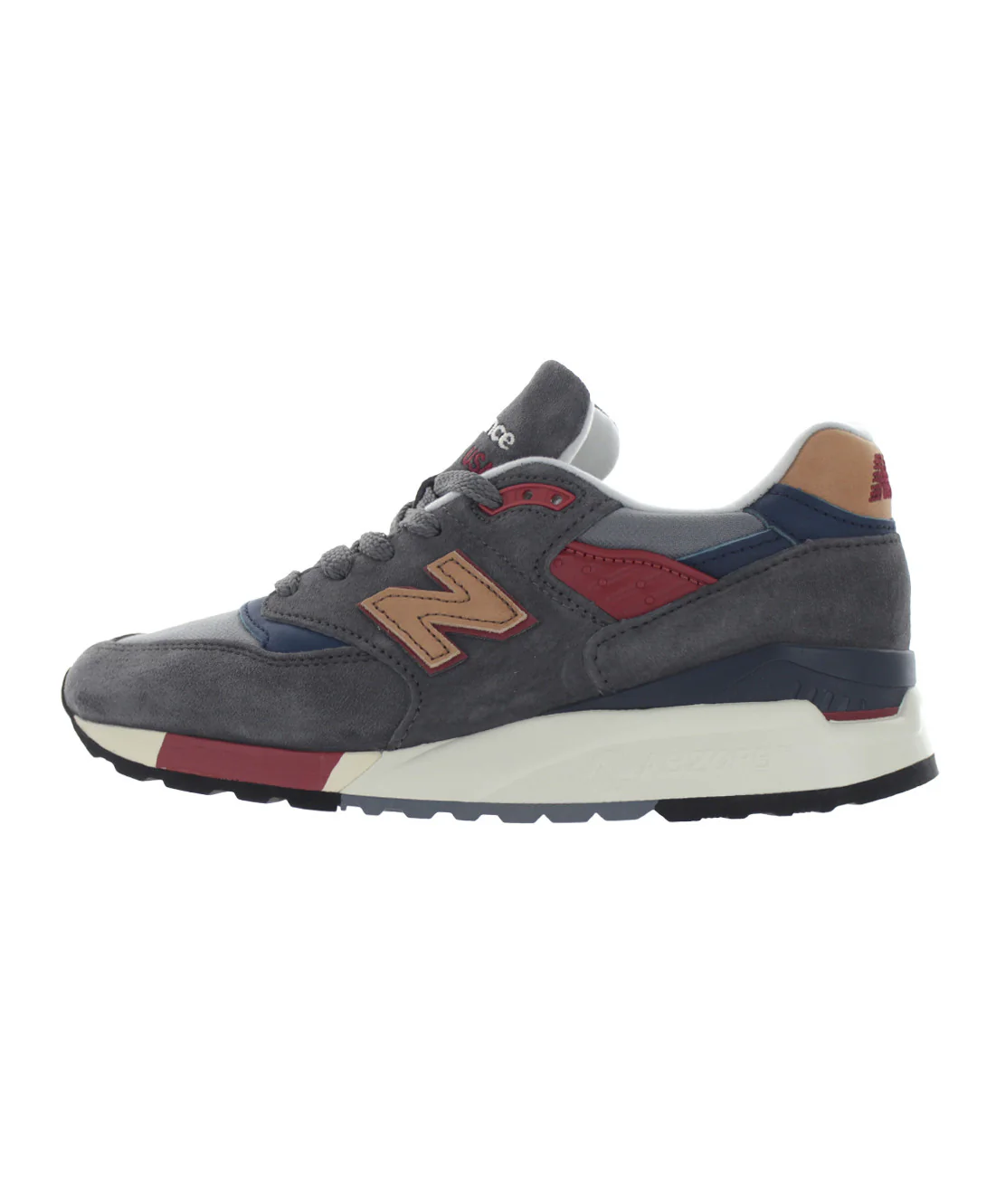 New Balance M998DBR "Mid-Century Modern" Made in USA - Grey/Red