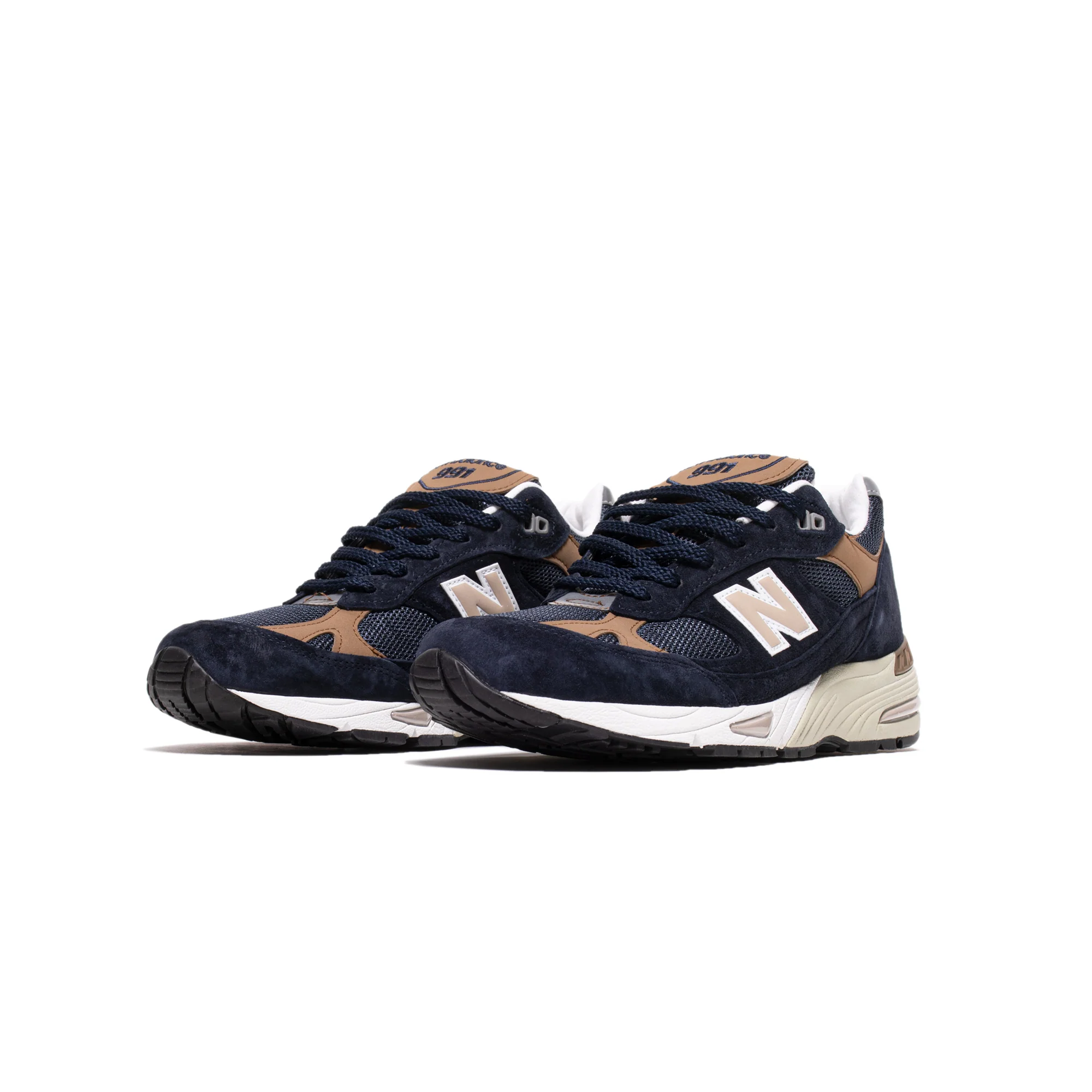 New Balance Mens Made UK 991 Shoes 'Navy' - Image 2