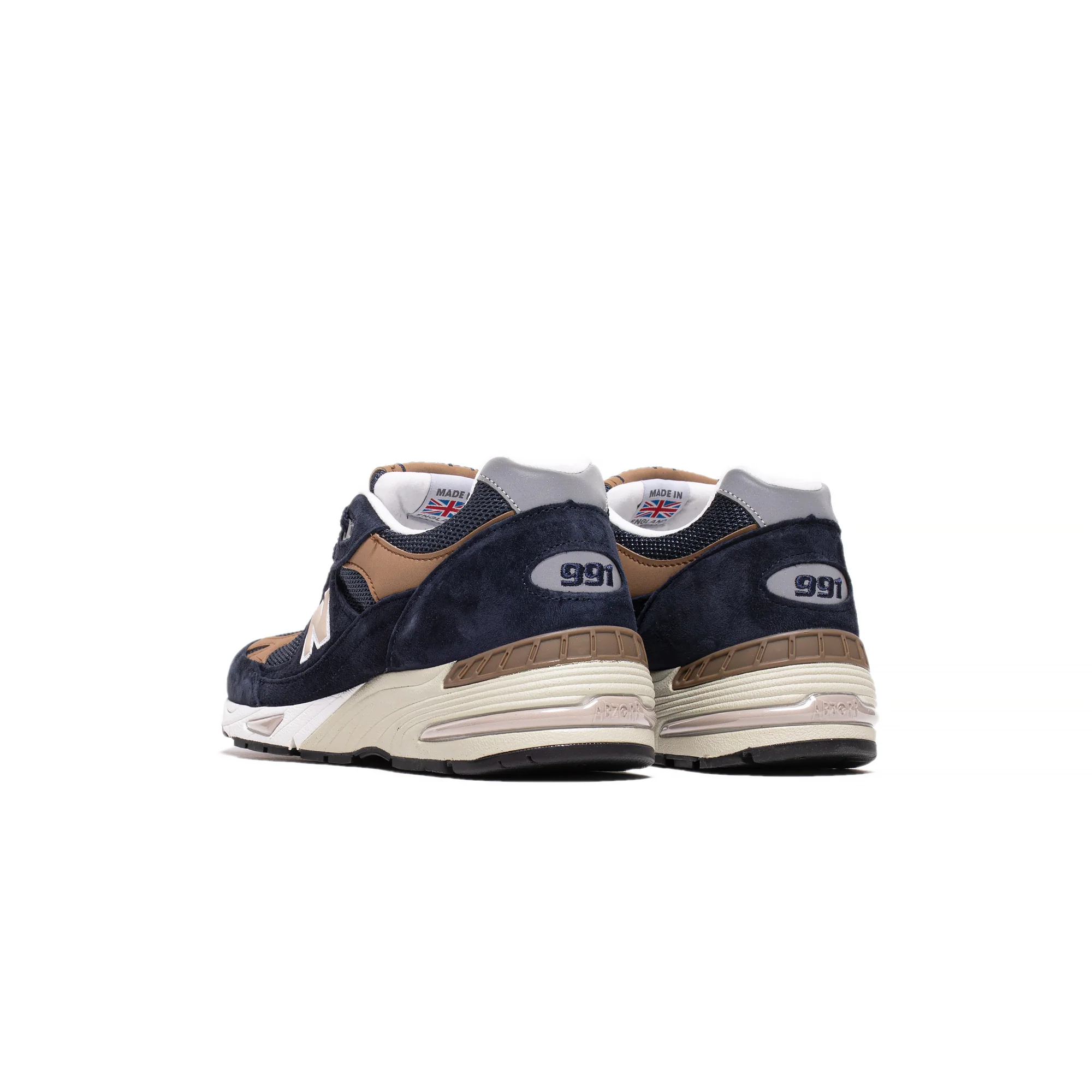 New Balance Mens Made UK 991 Shoes 'Navy' - Image 3