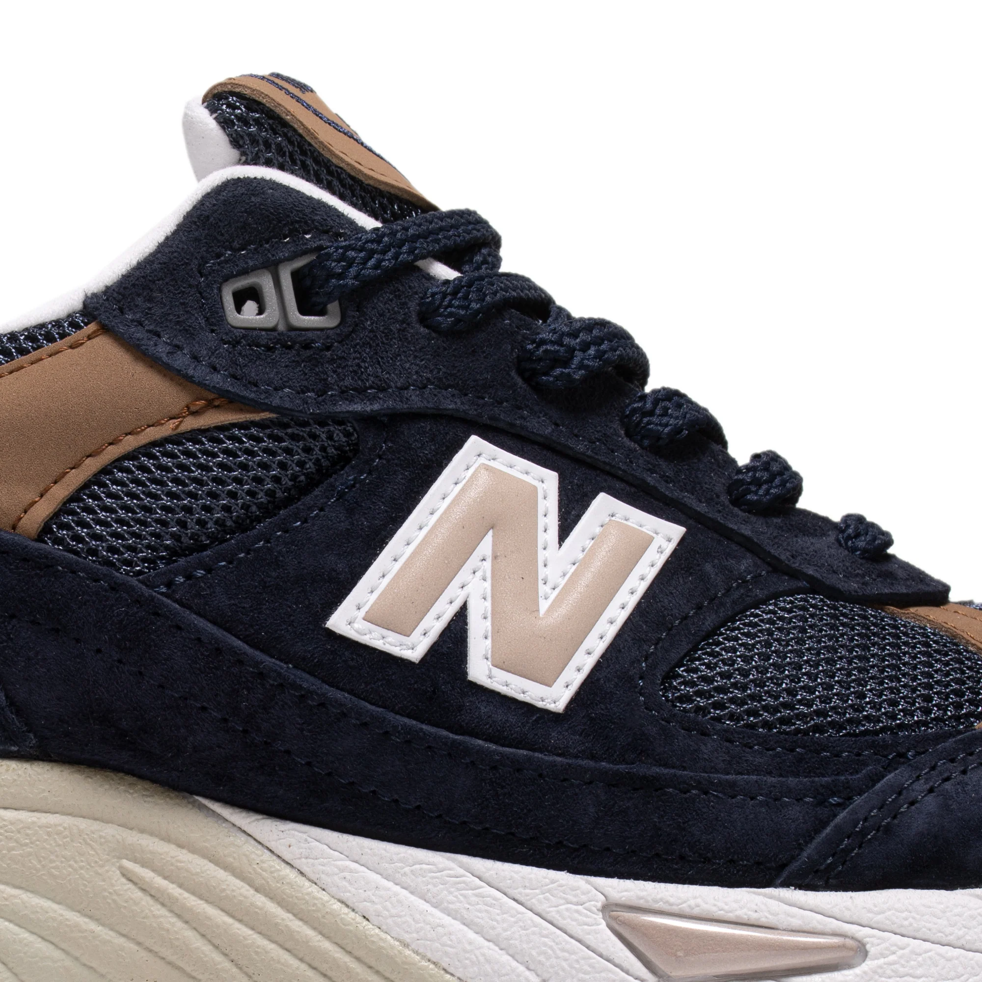 New Balance Mens Made UK 991 Shoes 'Navy' - Image 4
