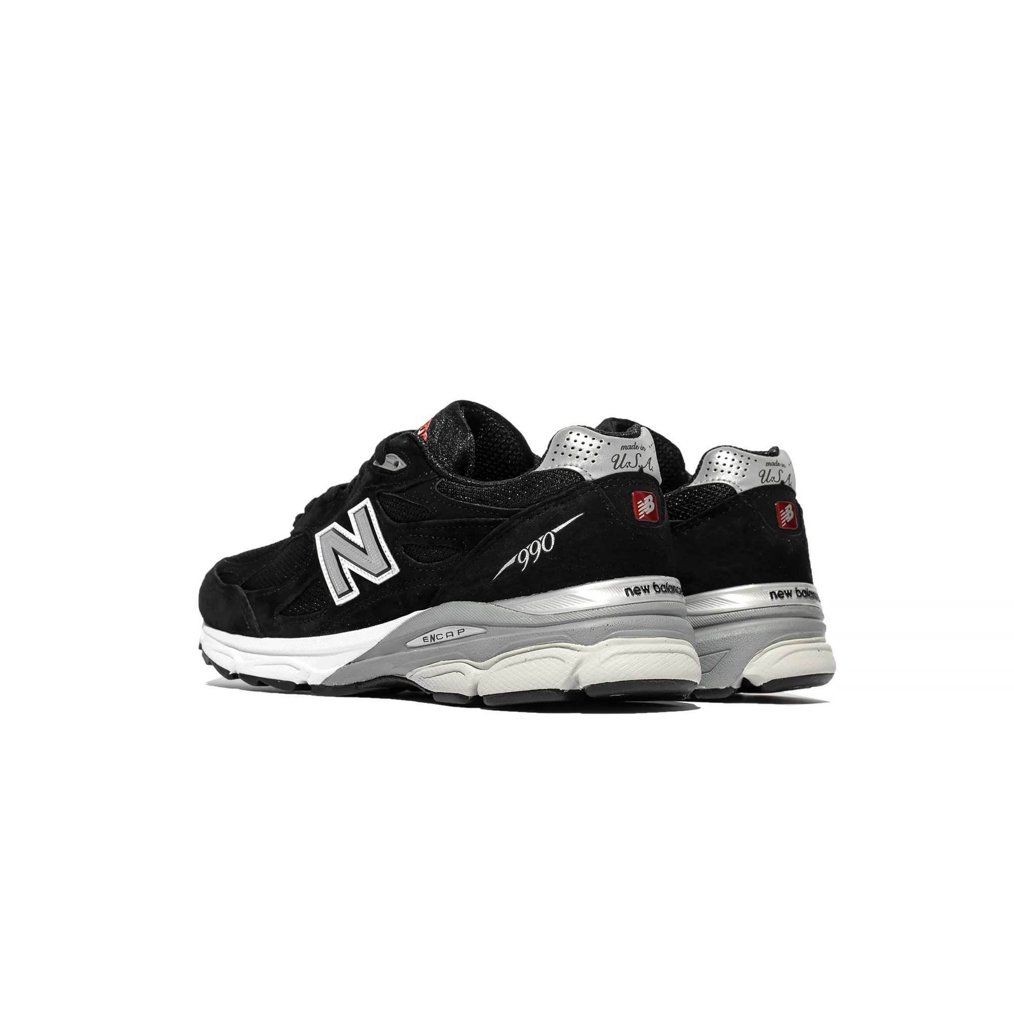 New Balance Mens Made US 990v3 Shoes 'Black' - Image 3