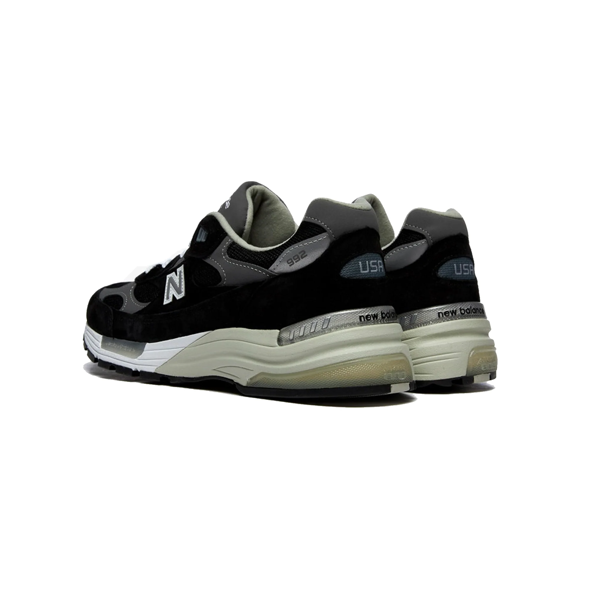 New Balance Mens Made US 992 Shoes 'Black' - Image 3