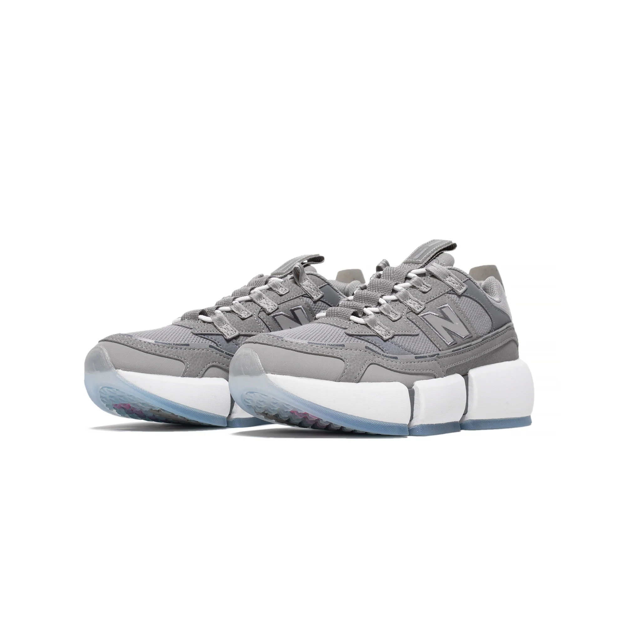 New Balance Mens Vision Racer Shoes 'Team Away Grey' - Image 2