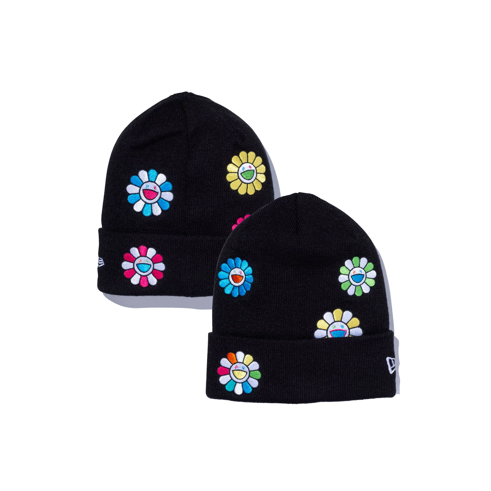 New Era x Takashi Murakami Ohana Basic Cuff Knit 'AOP Black' - Image 4