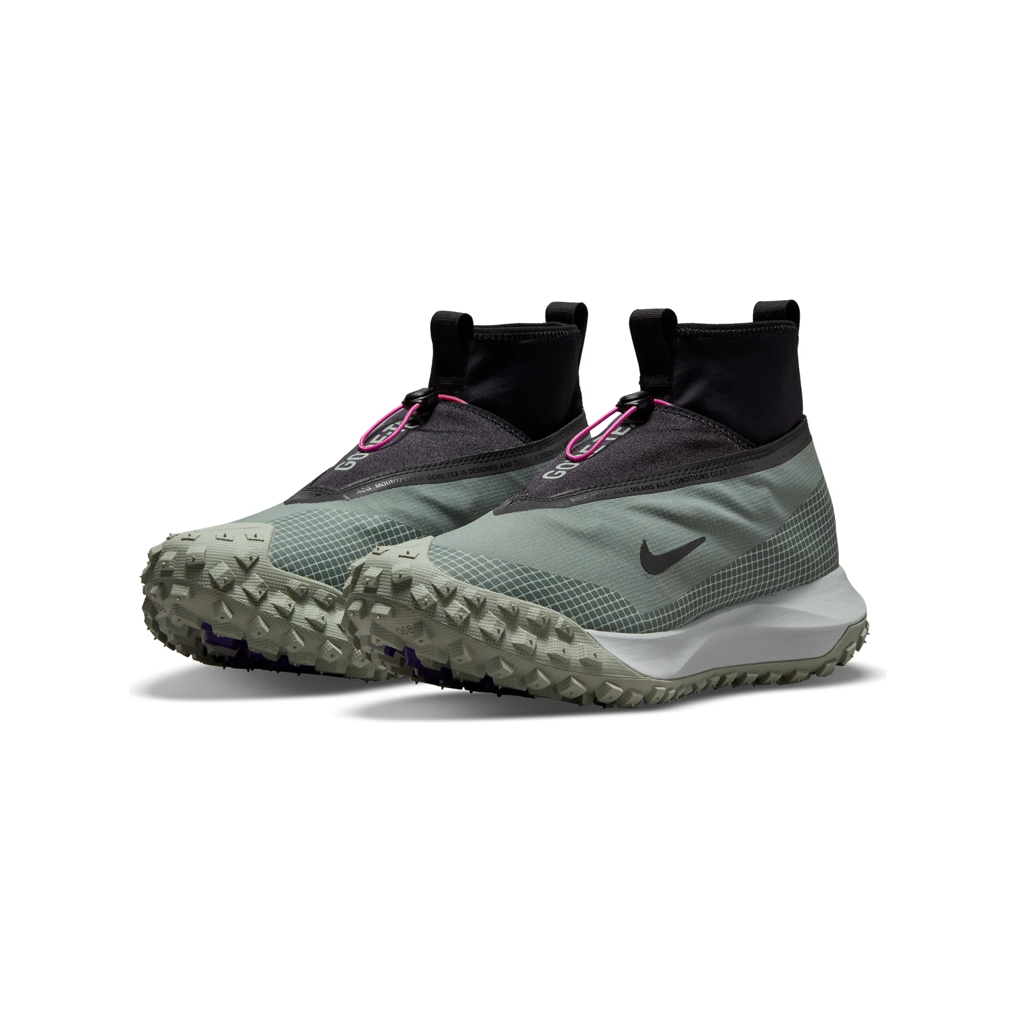 Nike Mens ACG Gore-Tex Mountain Fly Shoes 'Glay Green' - Image 2