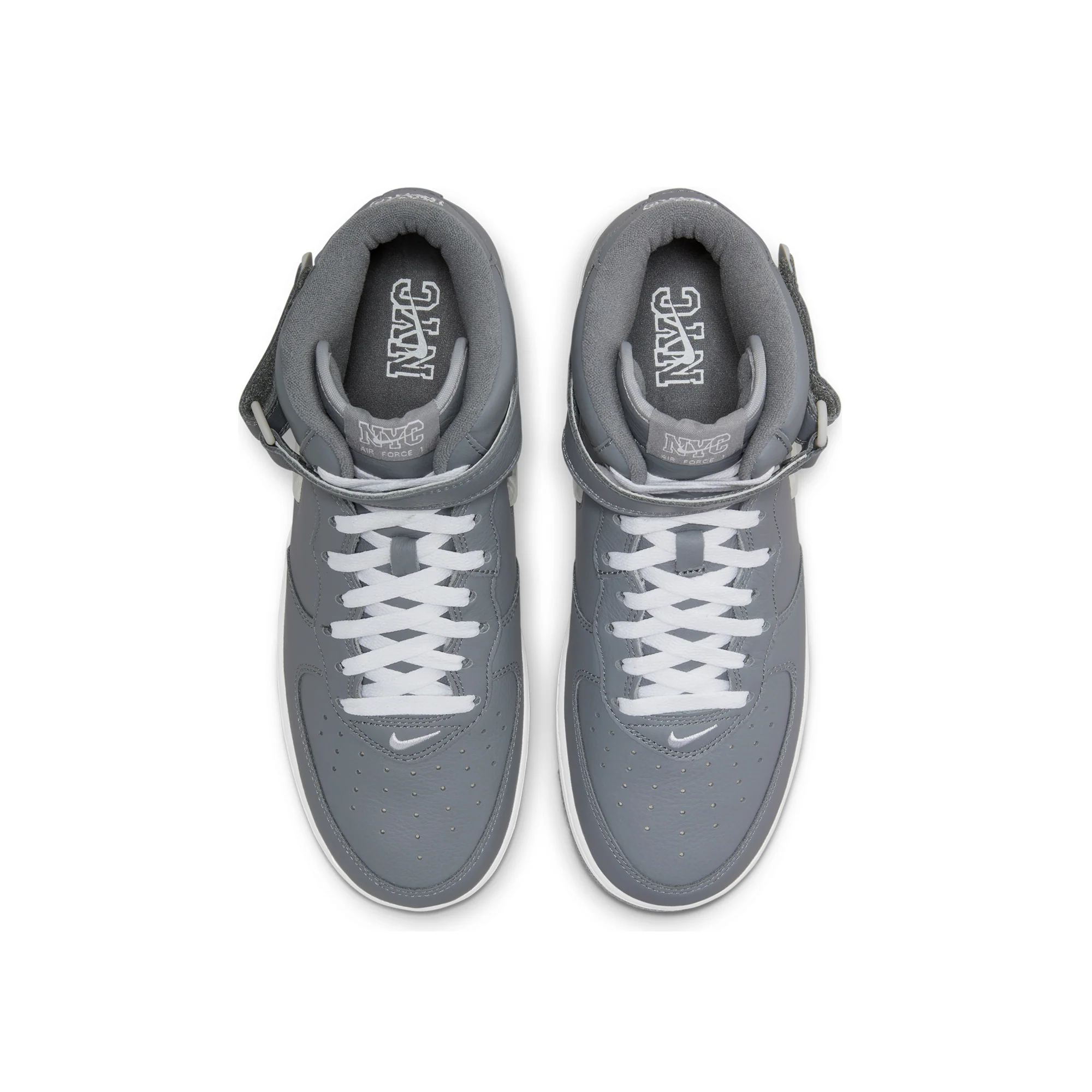 Nike Mens Air Force 1 Mid 'Cool Grey' - Image 4