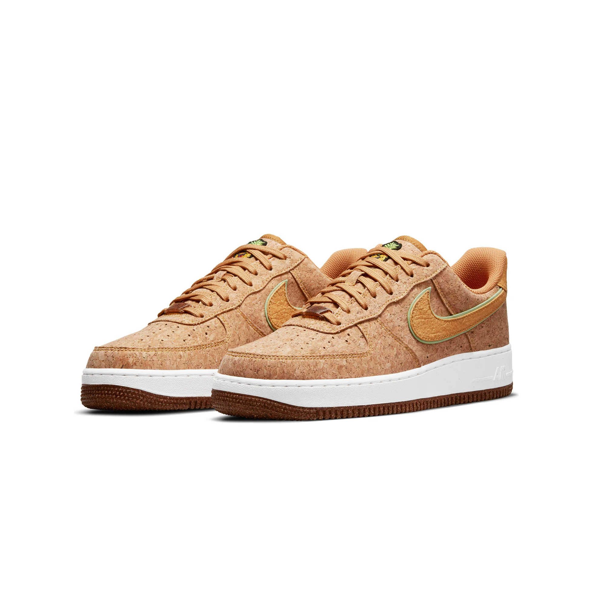 Nike Mens Air Force 1 '07 Premium Shoes Multi-color/Metallic Gold - Image 2