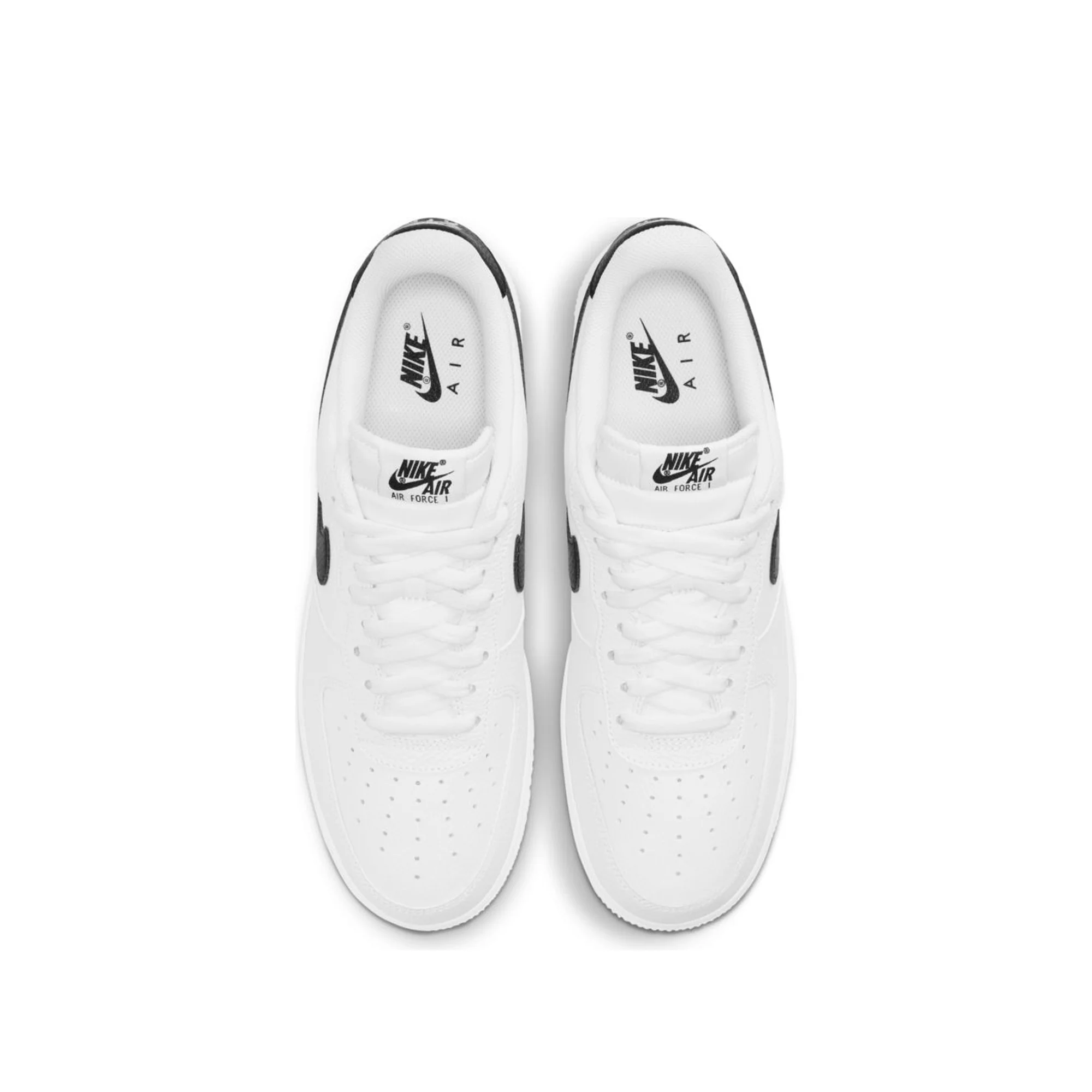 Nike Mens Air Force 1 '07 Shoes 'White/Black' - Image 4