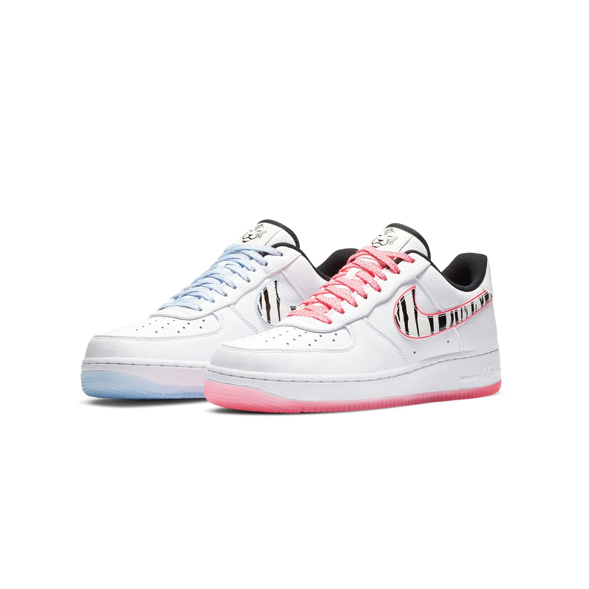 Nike Mens Air Force 1 '07 White Tiger Shoes - Image 2