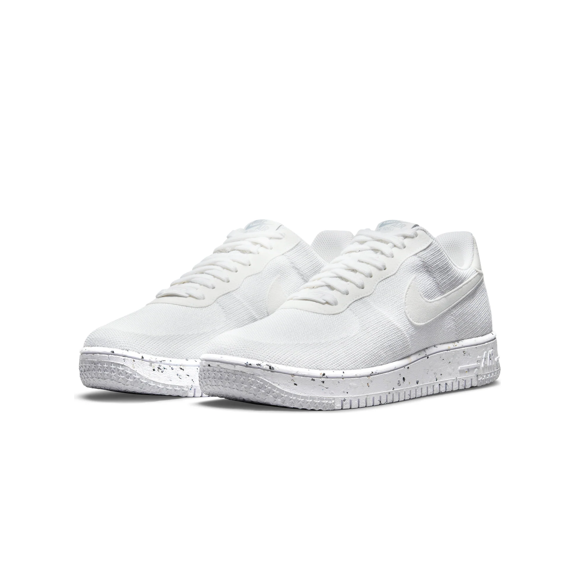 Nike Mens Air Force 1 Crater Flyknit Shoes White/Sail - Image 2