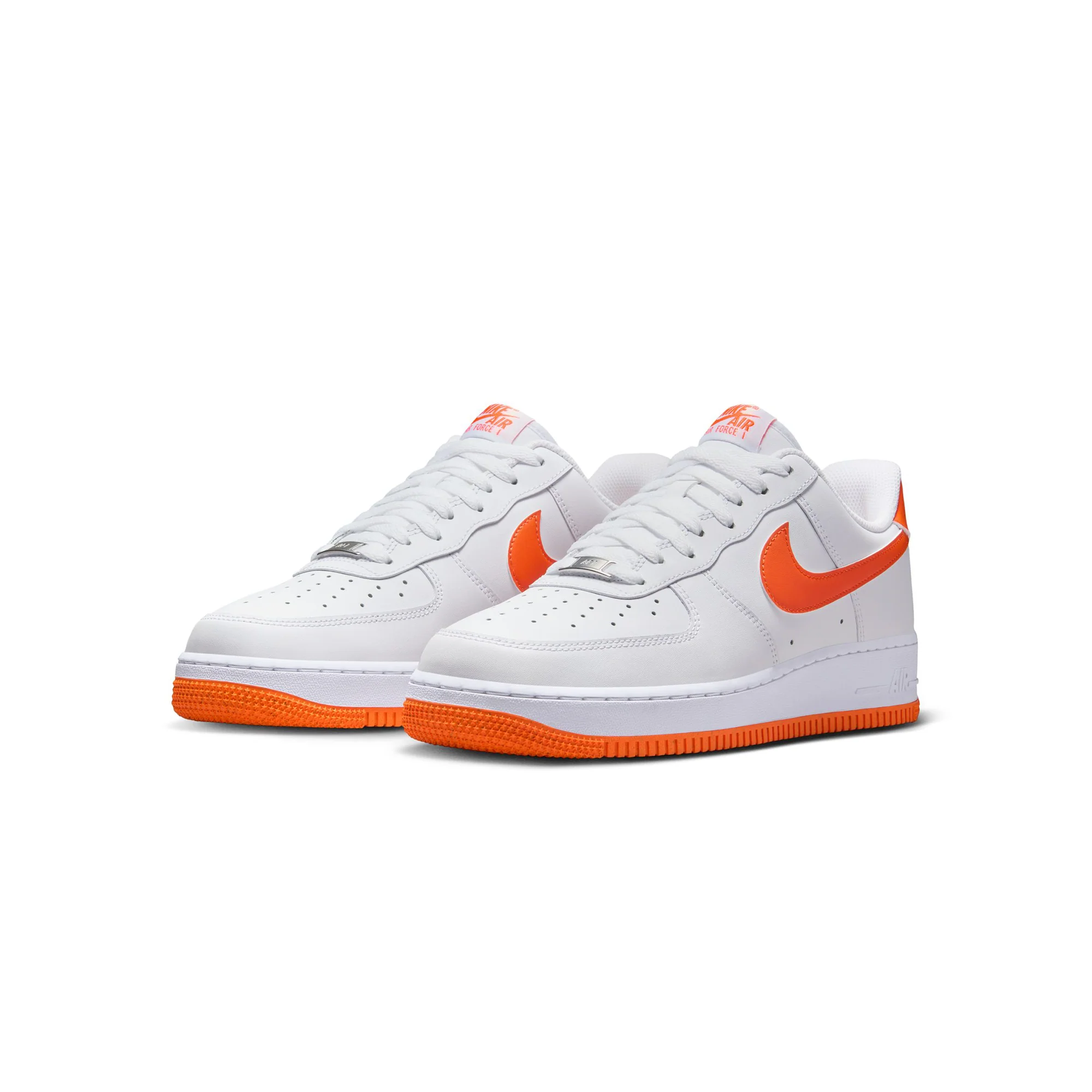 Nike Mens Air Force 1 Low "Safety Orange" Shoes - Image 2