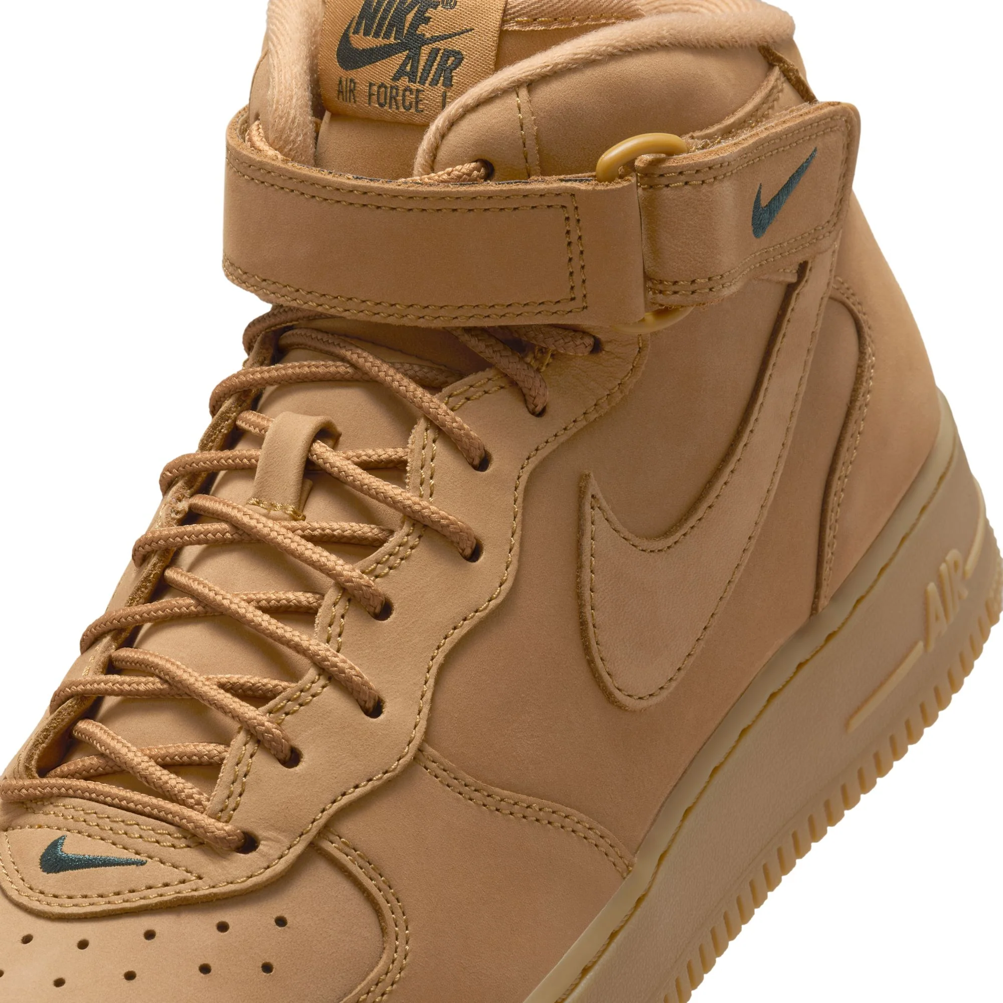 Nike Mens Air Force 1 Mid "Flax" Shoes - Image 4