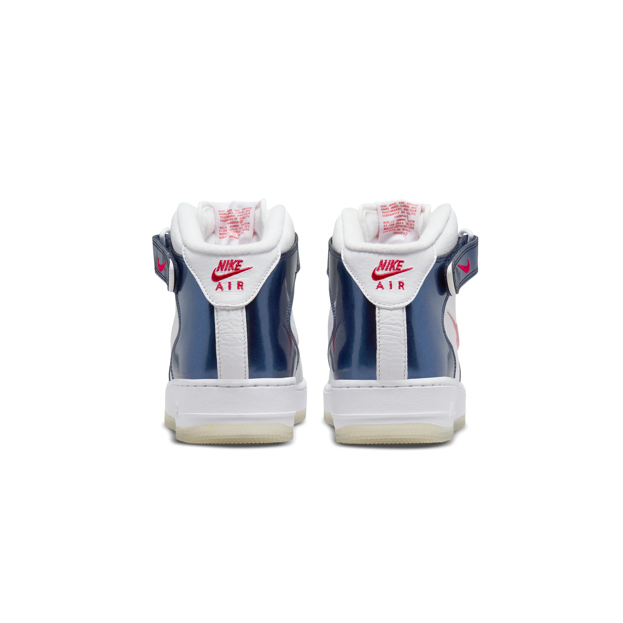 Nike Mens Air Force 1 Mid QS Shoes Midnight Navy - Image 3