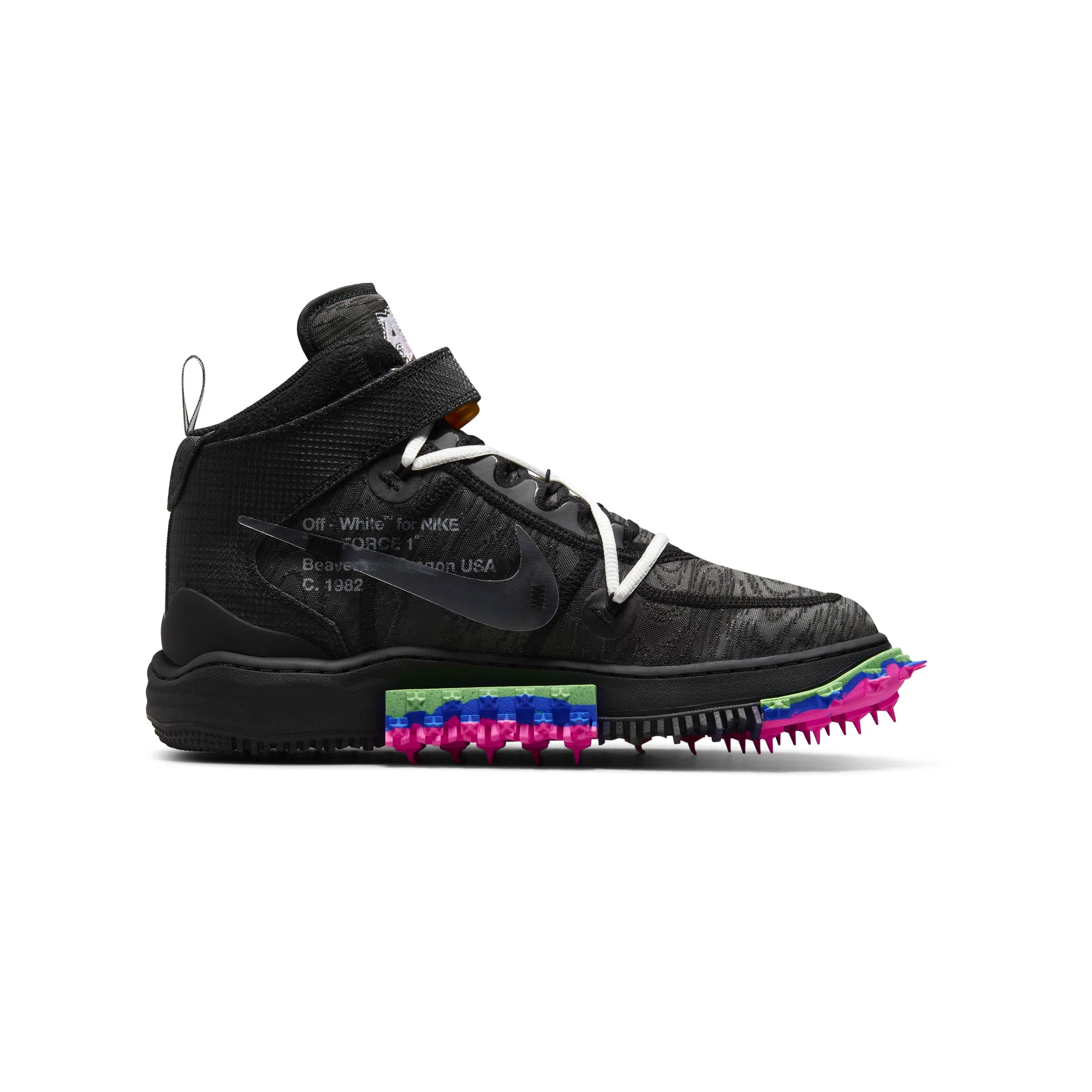 Nike Mens Air Force 1 Mid x Off-White Shoes - Image 4