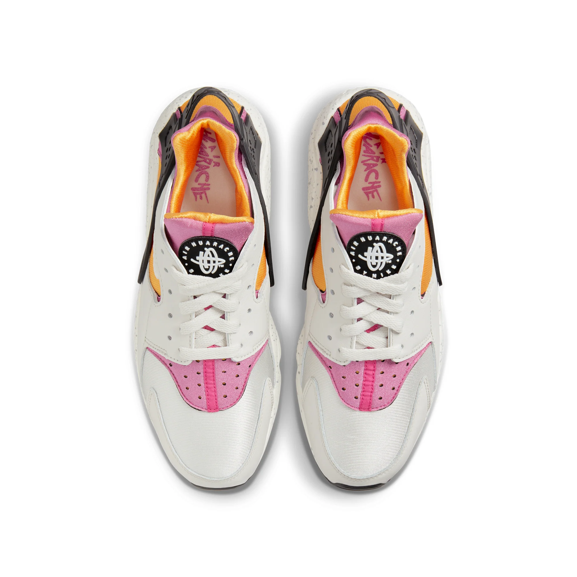 Nike Mens Air Huarache Shoes 'Light Bone/Lethal Pink' - Image 4