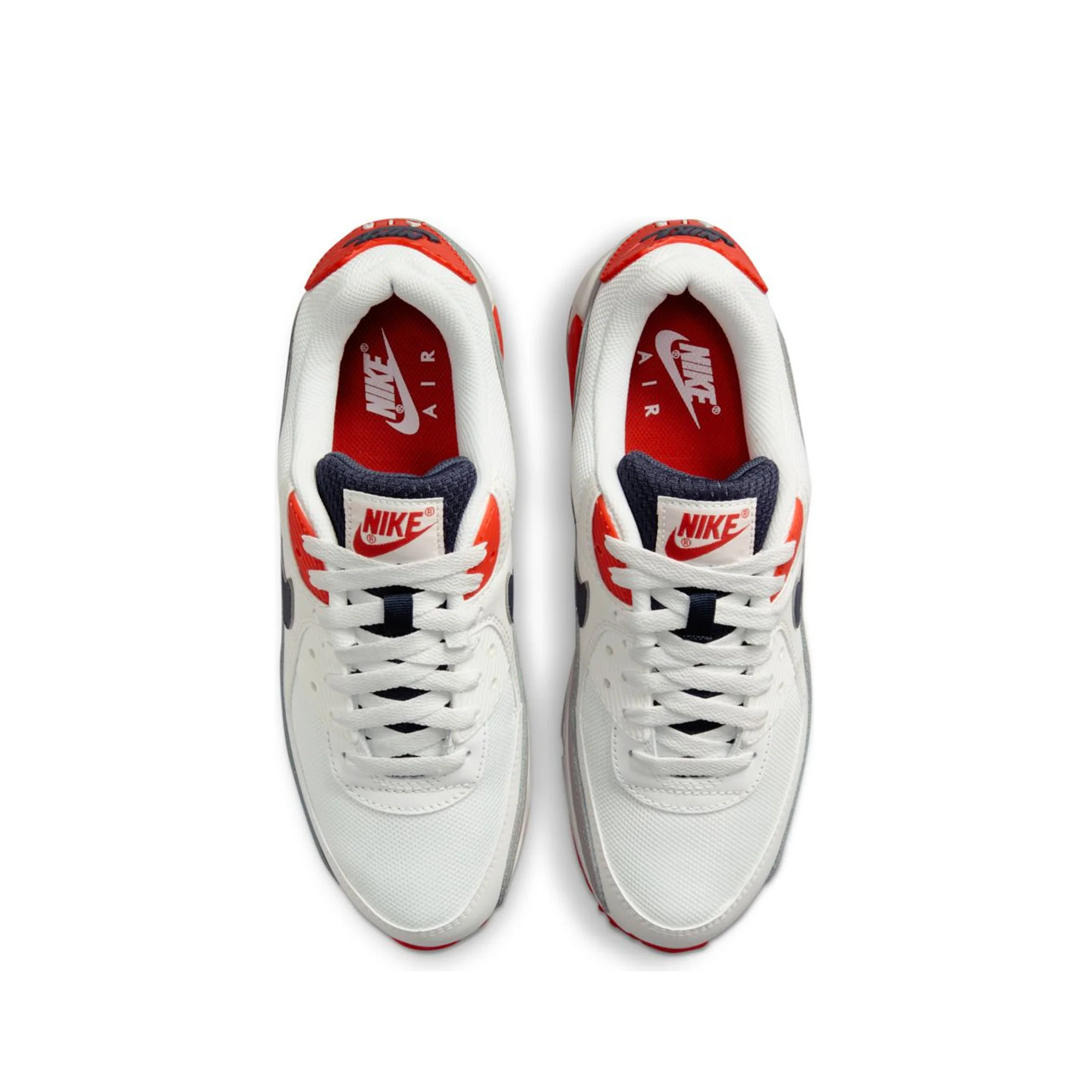 Nike Mens Air Max 90 Shoes 'Summit White/Thunder Blue' - Image 4