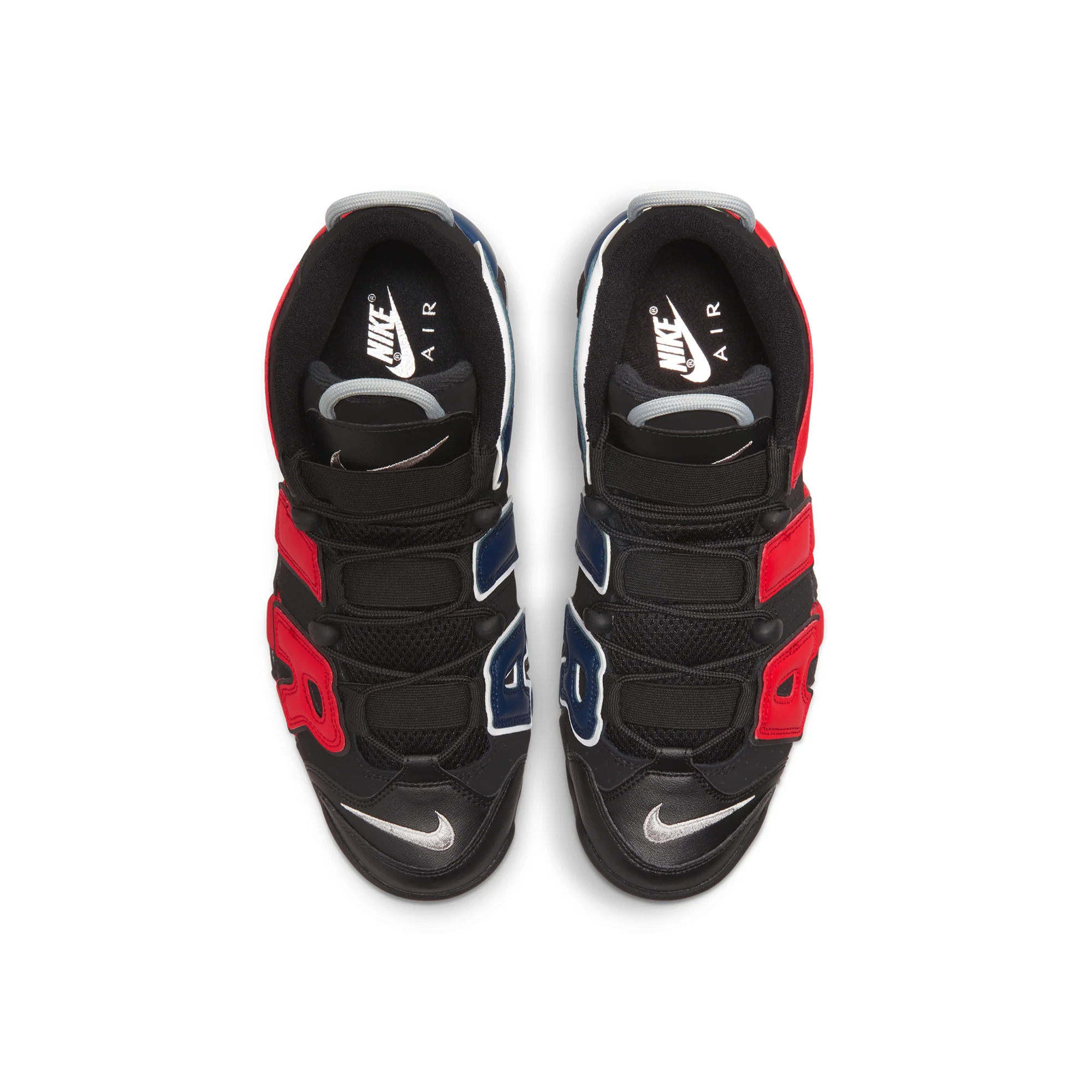 Nike Mens Air More Uptemp '96 Shoes 'Black/University Red' - Image 4