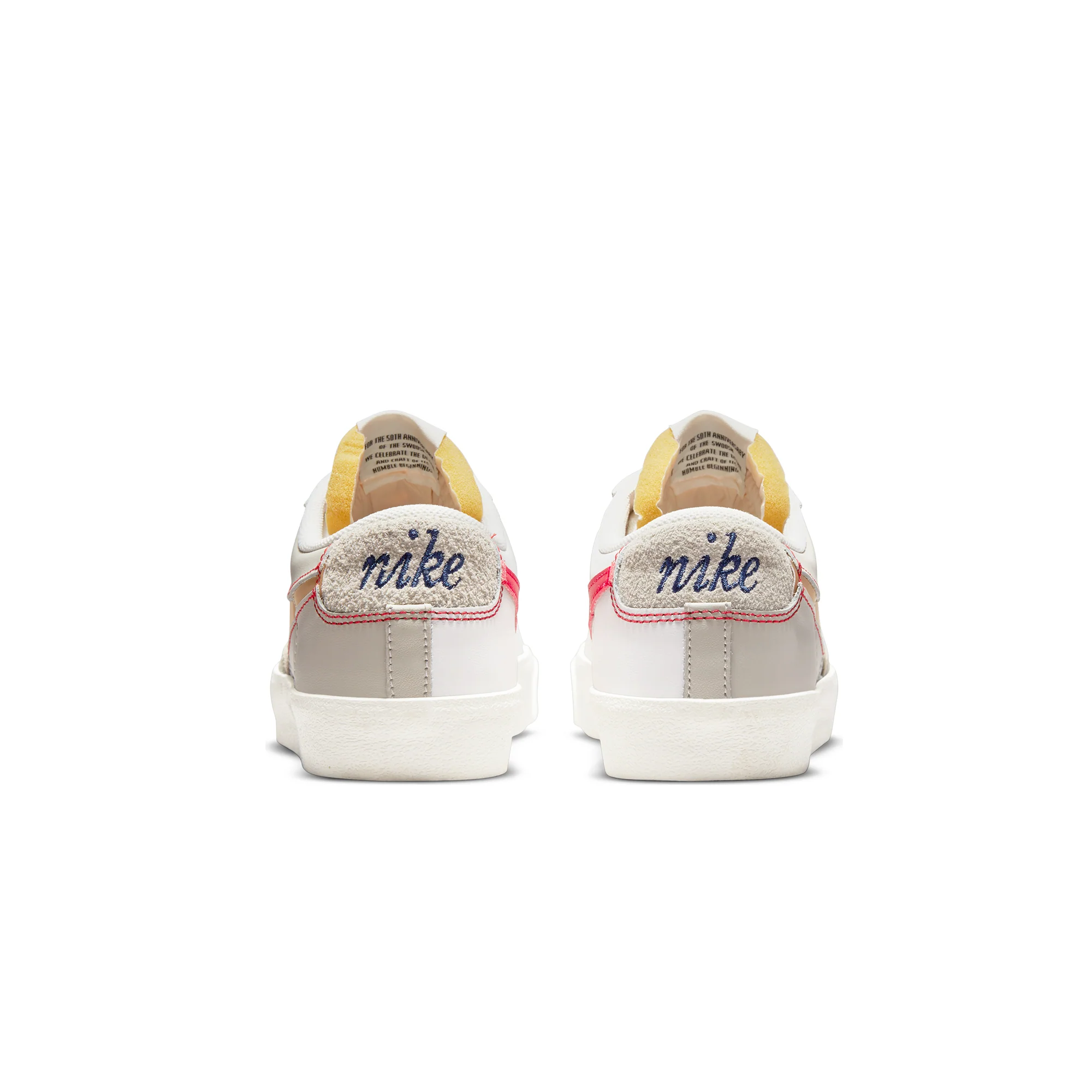 Nike Mens Blazer Low '77 PRM Shoes Light Bone/Summit White - Image 3