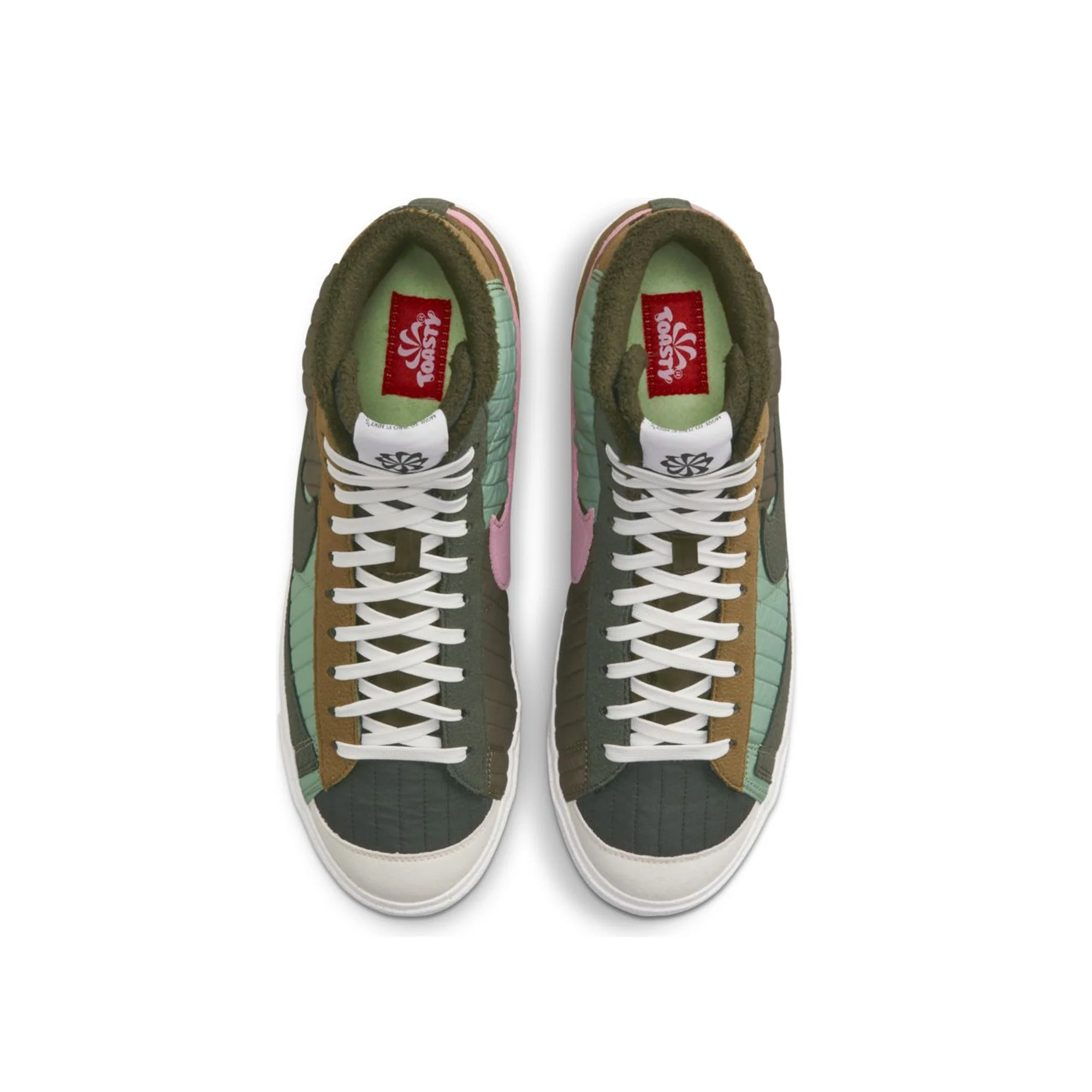 Nike Mens Blazer Mid '77 Premium Shoes 'Sequoia/Medium Olive' - Image 4